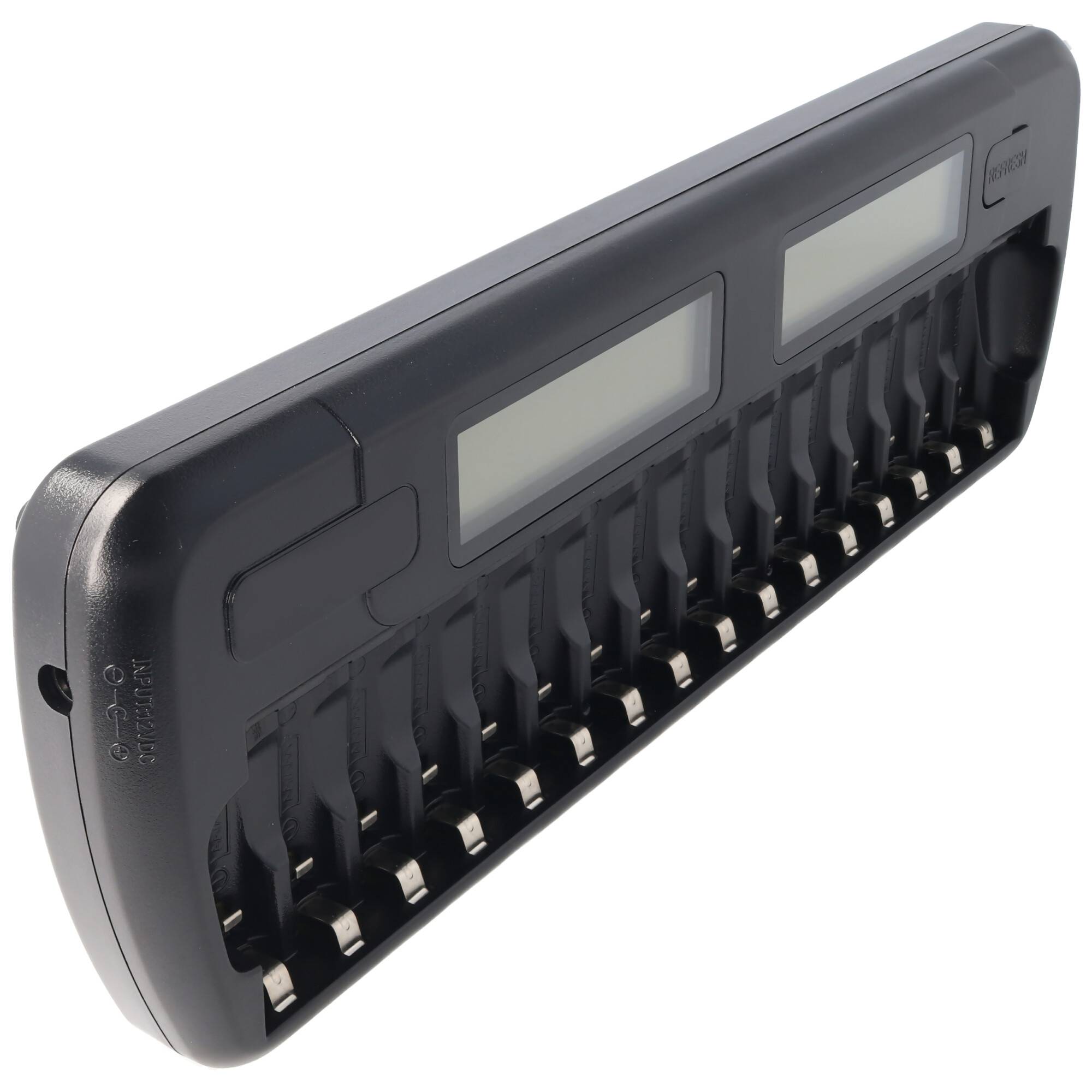 16fach Schnell-Ladegerät für 1 bis 16 Stück NiMH Akkus AA, AAA