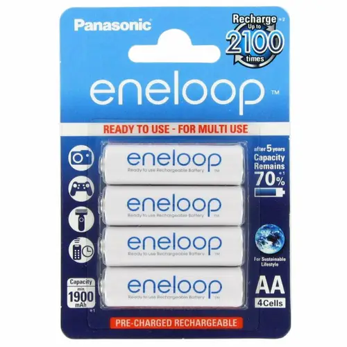 Panasonic eneloop Standard BK-3MCC Mignon AA 4 Stück und LCD Ladegerät BC 700 Panasonic eneloop Standard BK-3MCC Mignon AA 4 Stück und LCD Ladegerät BC 700