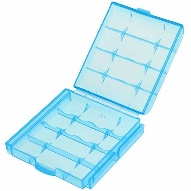 Die Panasonic eneloop Mignon AA NiMH Akkus in der neuen storage case und der AccuCell Box blue