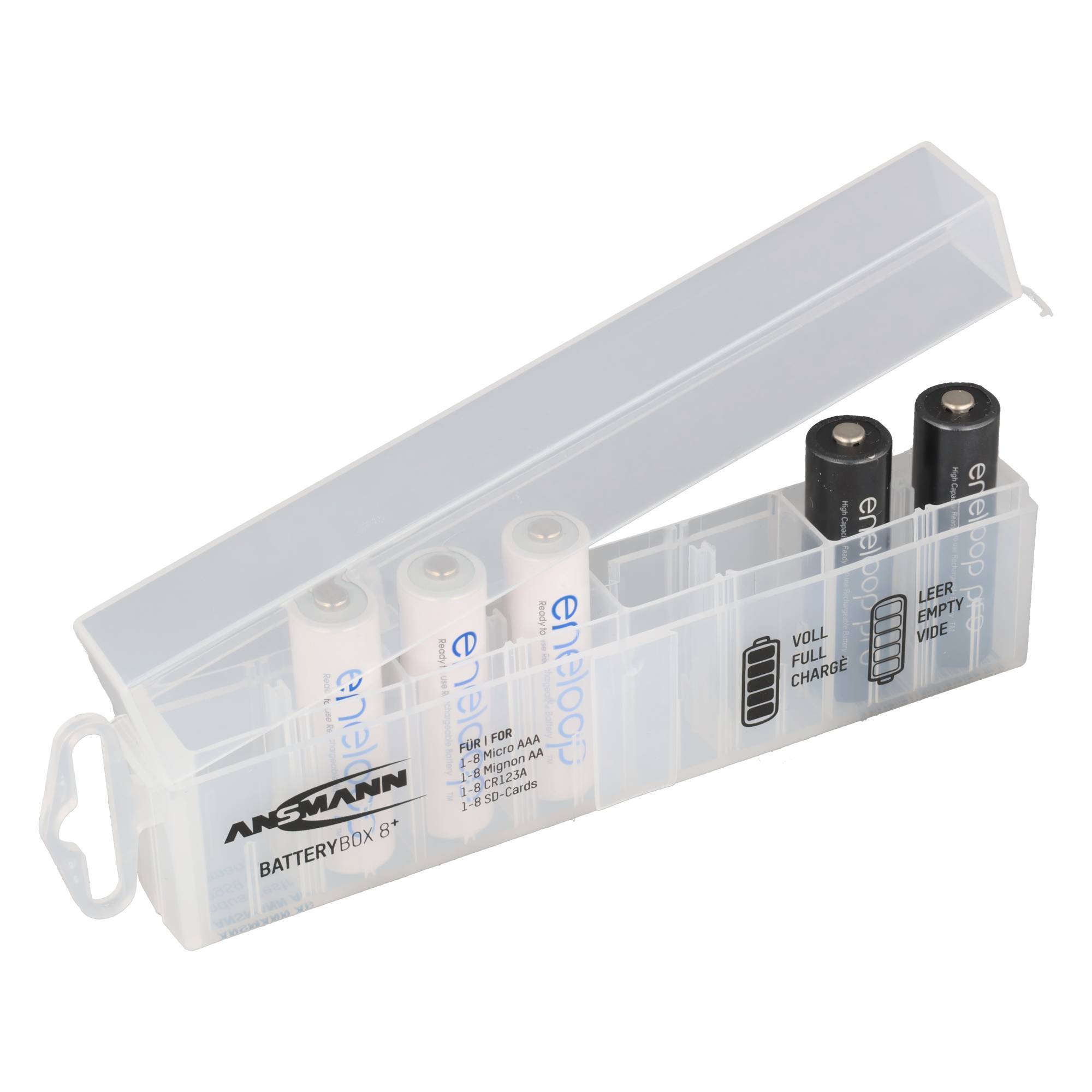 8x Panasonic eneloop Mignon AA Akku in praktischer 8er Aufbewahrungsbox