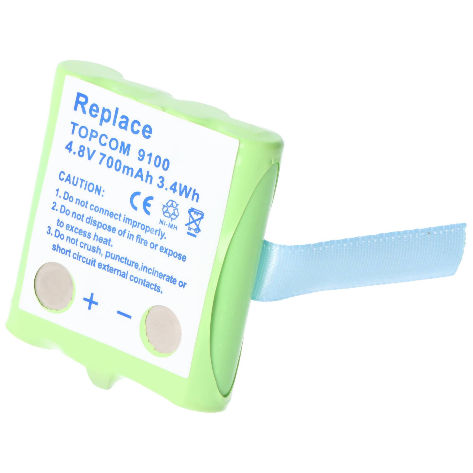 AccuCell Akku passend für Topcom Twintalker 9100 Akku TT9100, aber keinen Kontakt auf der Rückseite! Bitte daher unbedin
