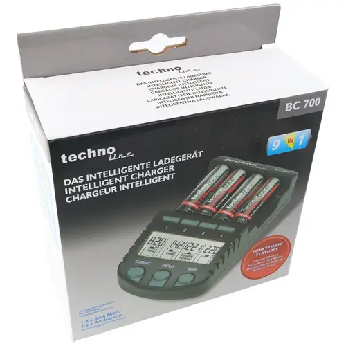Schnell-Ladegerät BC 700 mit Entladefunktion und LCD-Display Schnell-Ladegerät BC 700 mit Entladefunktion und LCD-Display