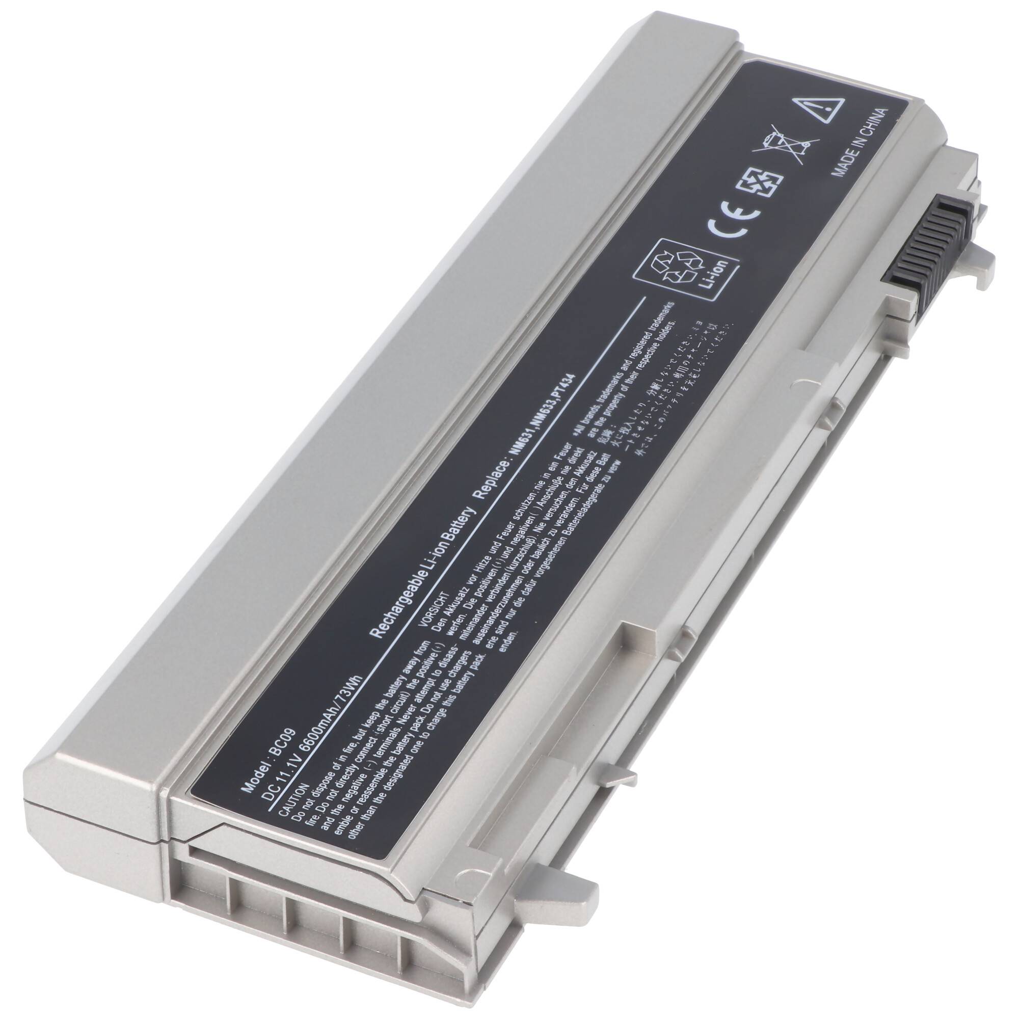 Akku passend für Dell Latitude E6500, E6510, E6410, 6600mAh