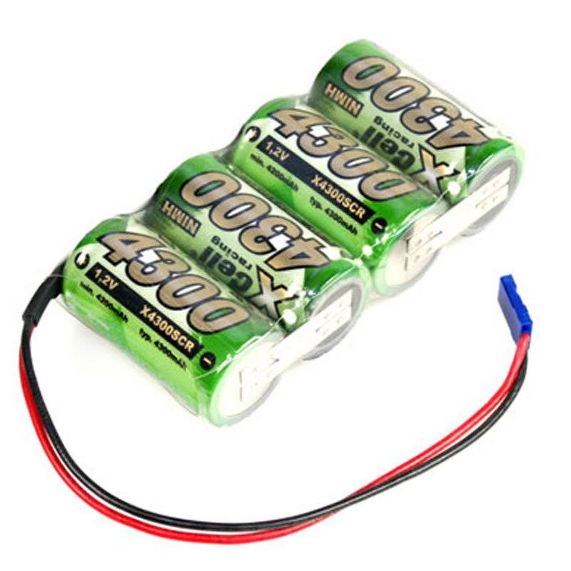 Racing-Pack 4,8 Volt mit Graupner Stecker NiMH-Akku 4300mAh