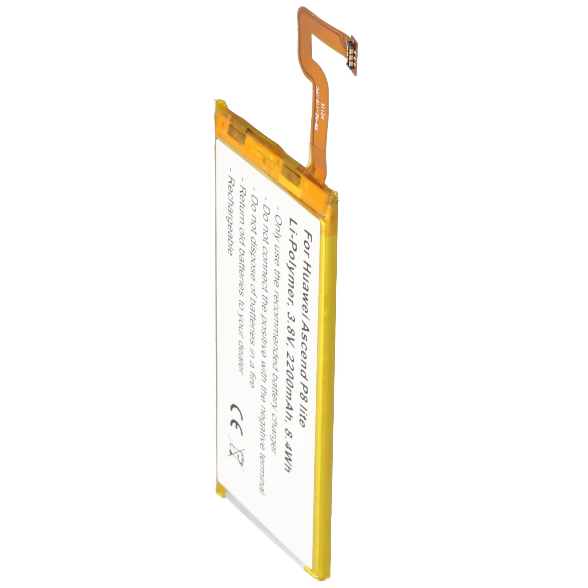 Akku passend für Huawei Ascend P8 lite 3,8 Volt 2200mAh