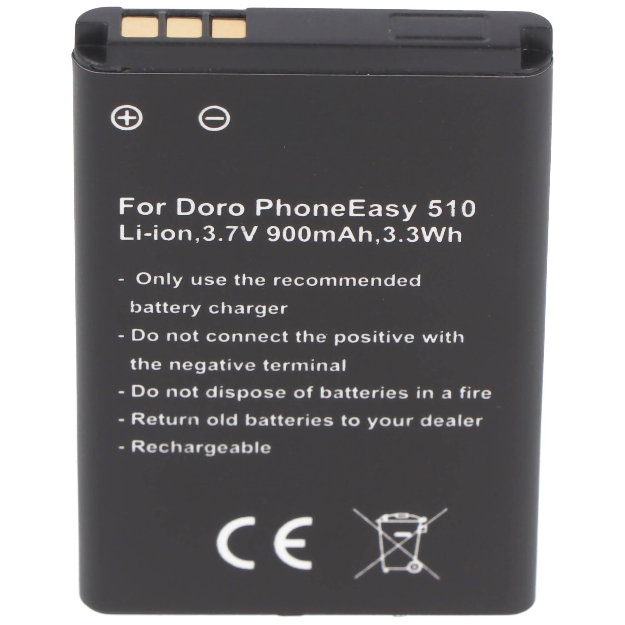 Akku passend für den Doro PhoneEasy 510 Akku DBC-800A, DBC-800B, DBR-800A