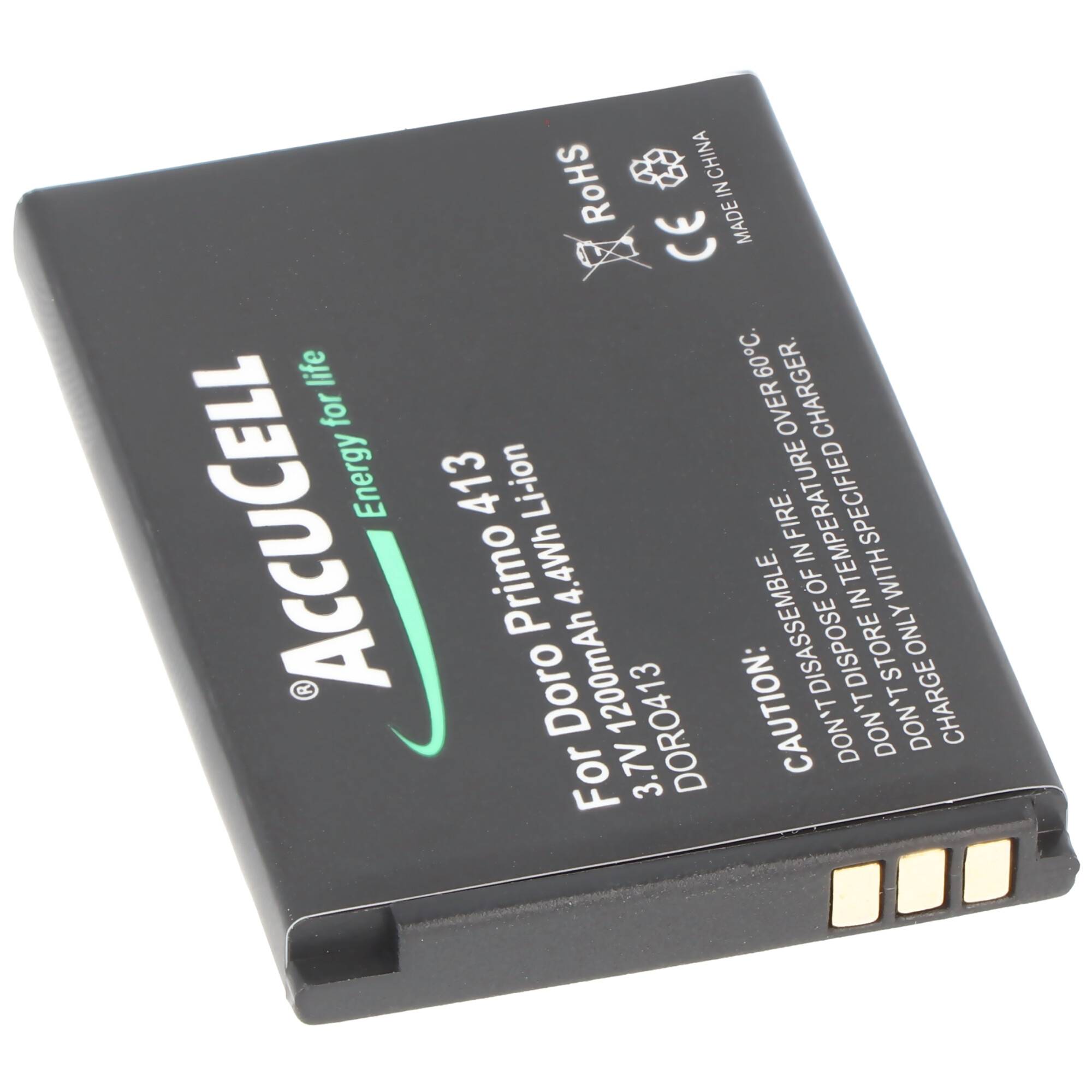 Akku passend für den Doro Primo 413 Akku RCB413 3,7 Volt 1200mAh