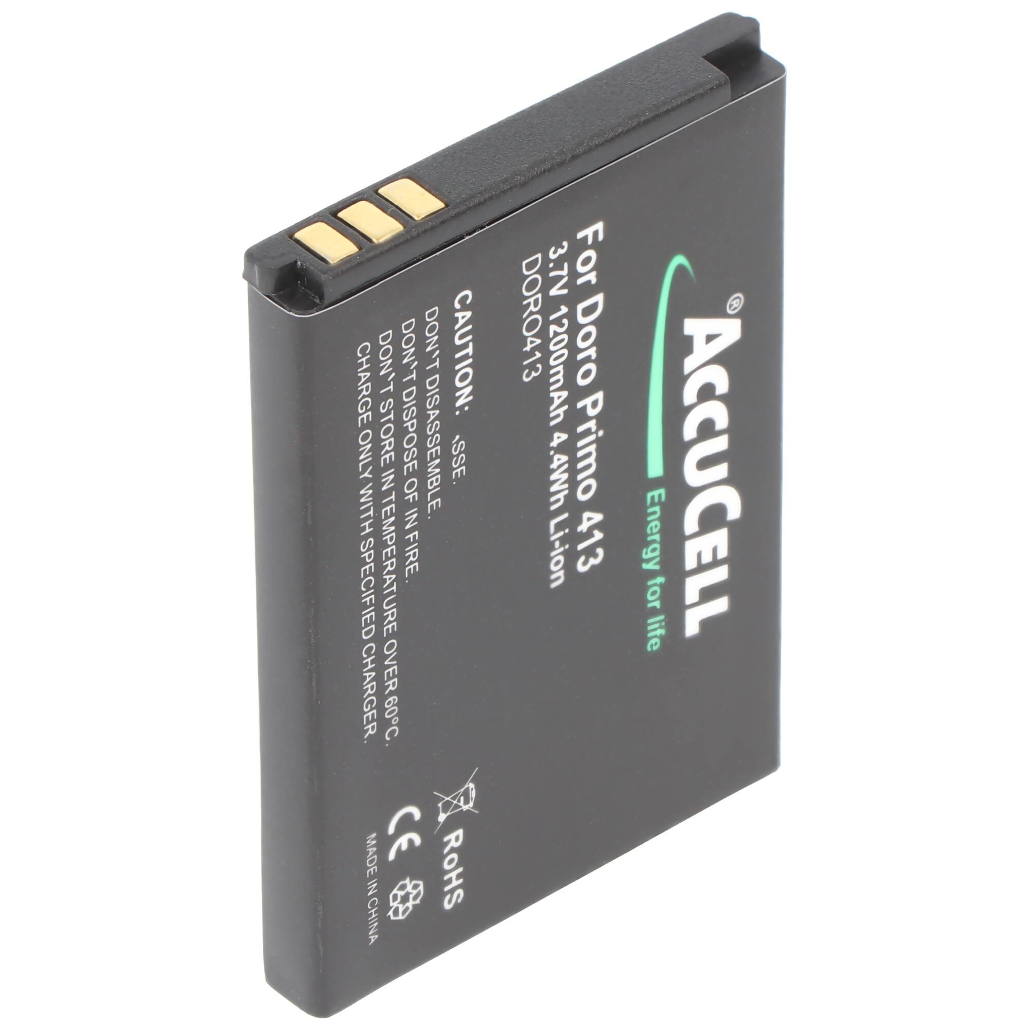 Akku passend für den Doro Primo 413 Akku RCB413 3,7 Volt 1200mAh