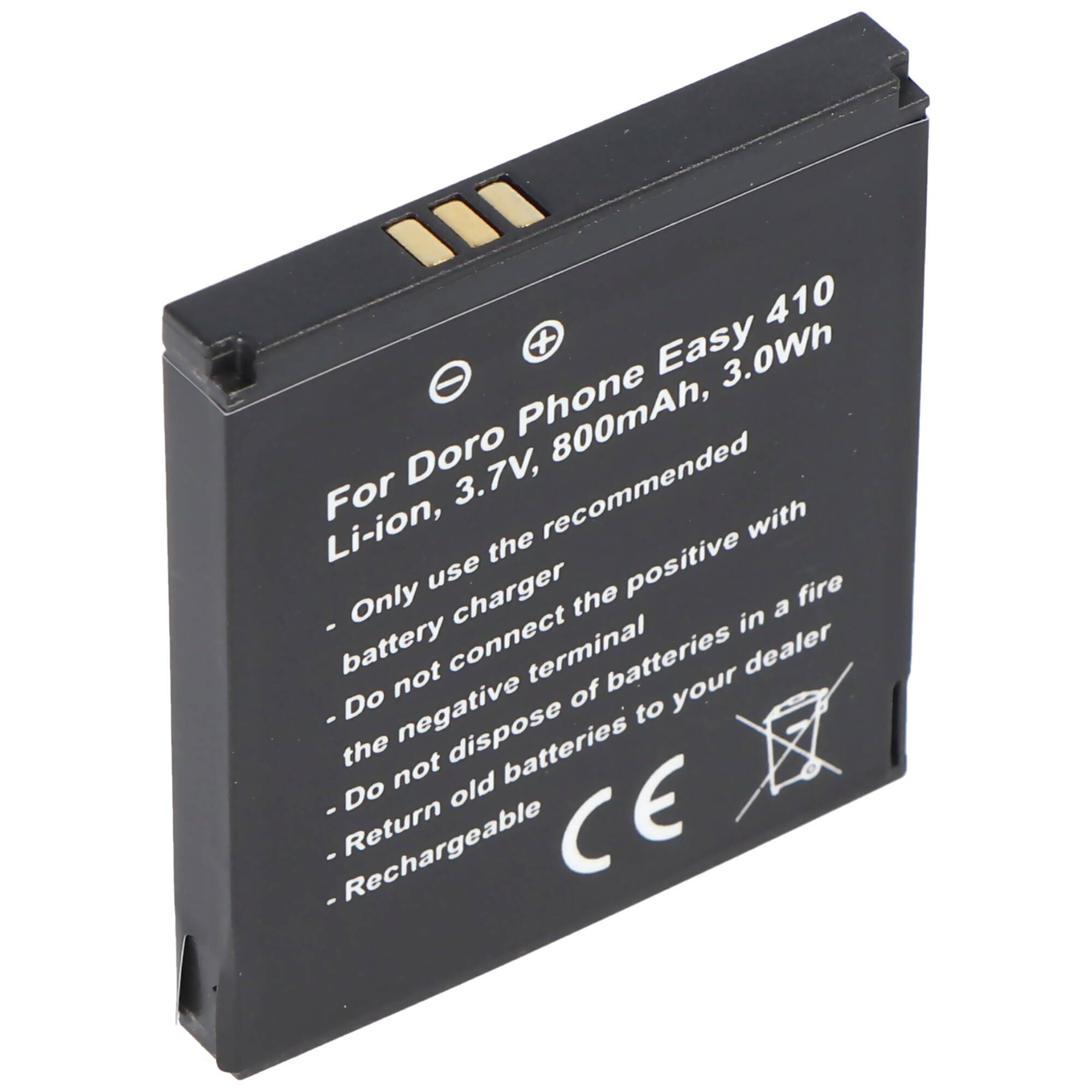 Doro PhoneEasy 410 Akku, Doro Phone Easy 610 Akku, SHELL01A Akku Care Clamshell