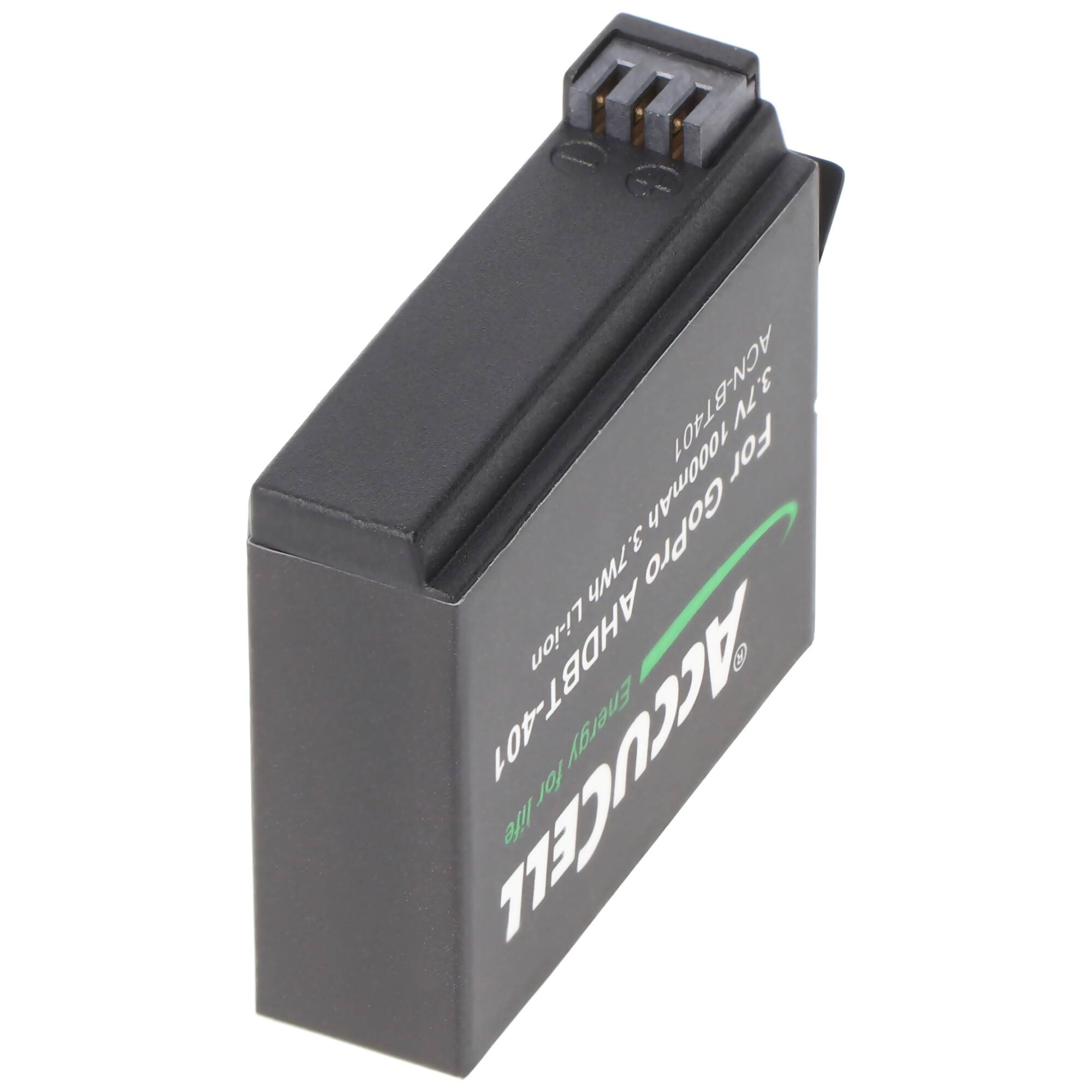 Akku passend für GoPro Hero 4 Akku AHDBT-401, BT-401 mit 1000mAh (kein original GoPro Artikel)
