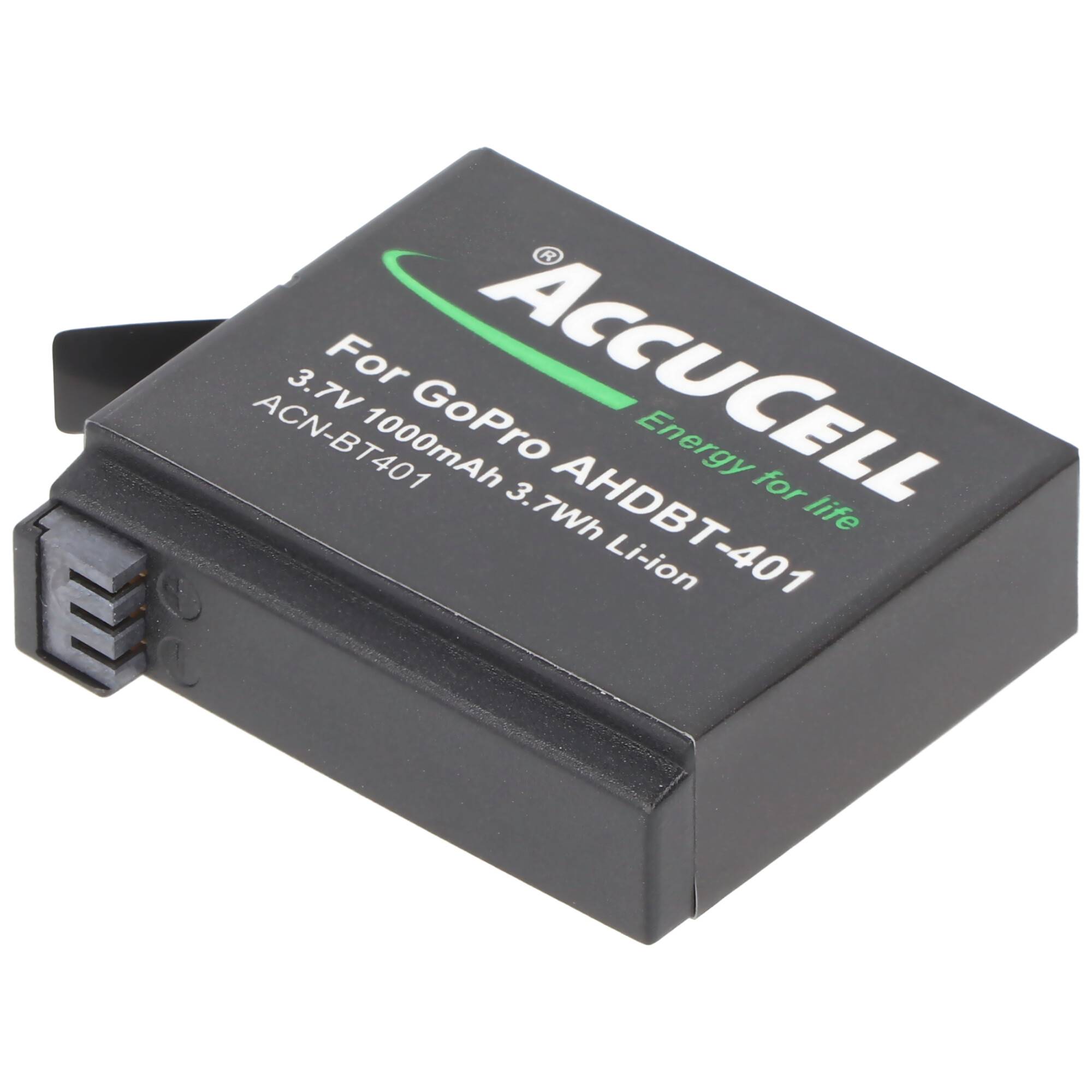Akku passend für GoPro Hero 4 Akku AHDBT-401, BT-401 mit 1000mAh (kein original GoPro Artikel)