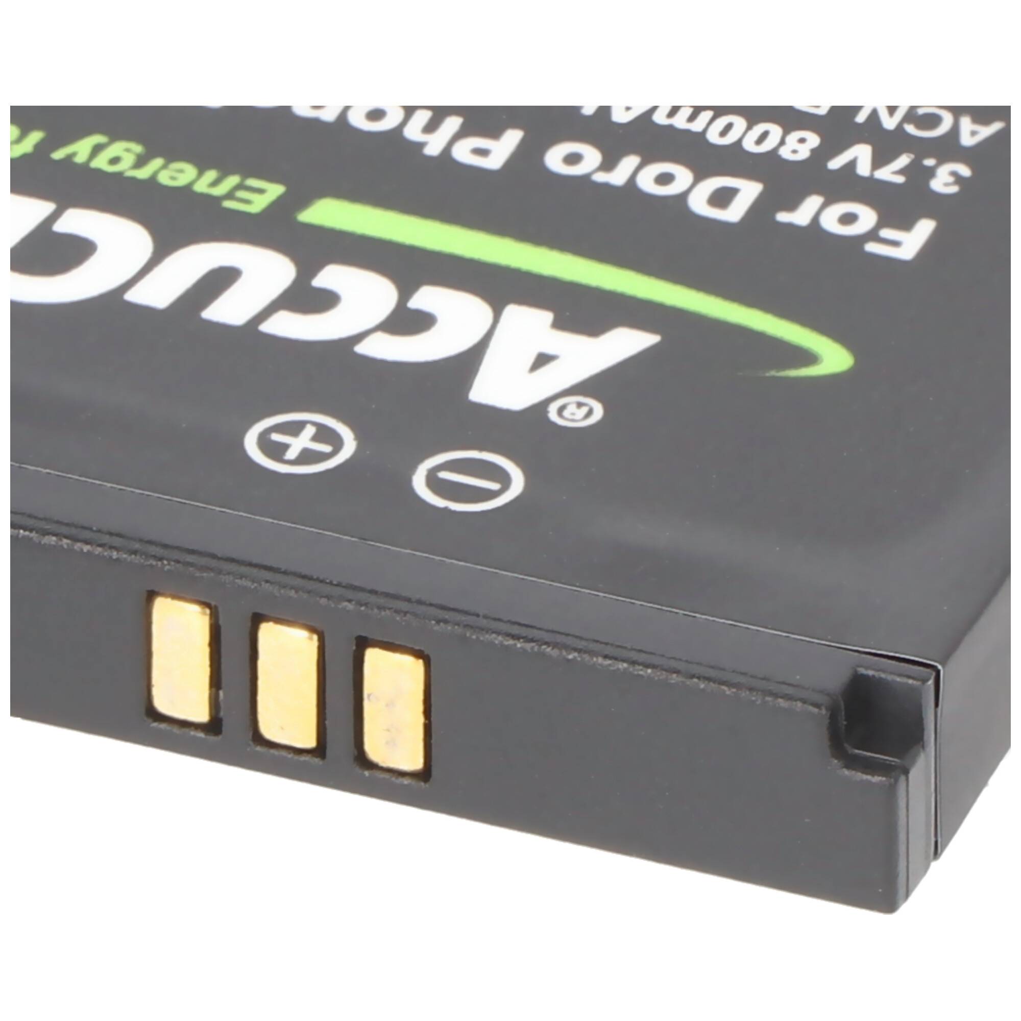 Akku für Doro PhoneEasy 520 Akku DBF-800A, DBF-800B, DBF-800C, DBF-800D, DBF-800E 43,7x39,6x5,5mm