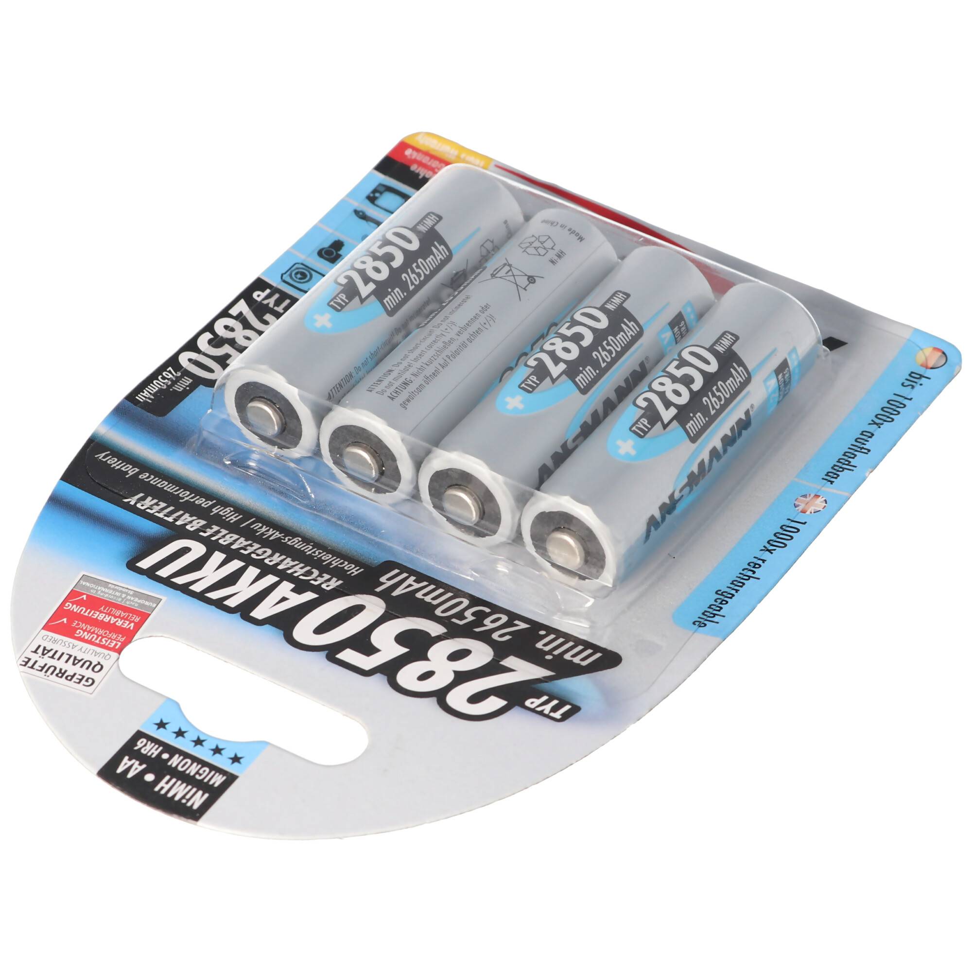 Ansmann NiMH 1,2V AA 2850mAh Photo Akku 5030862 inkluisve AccuSafe Akkubox