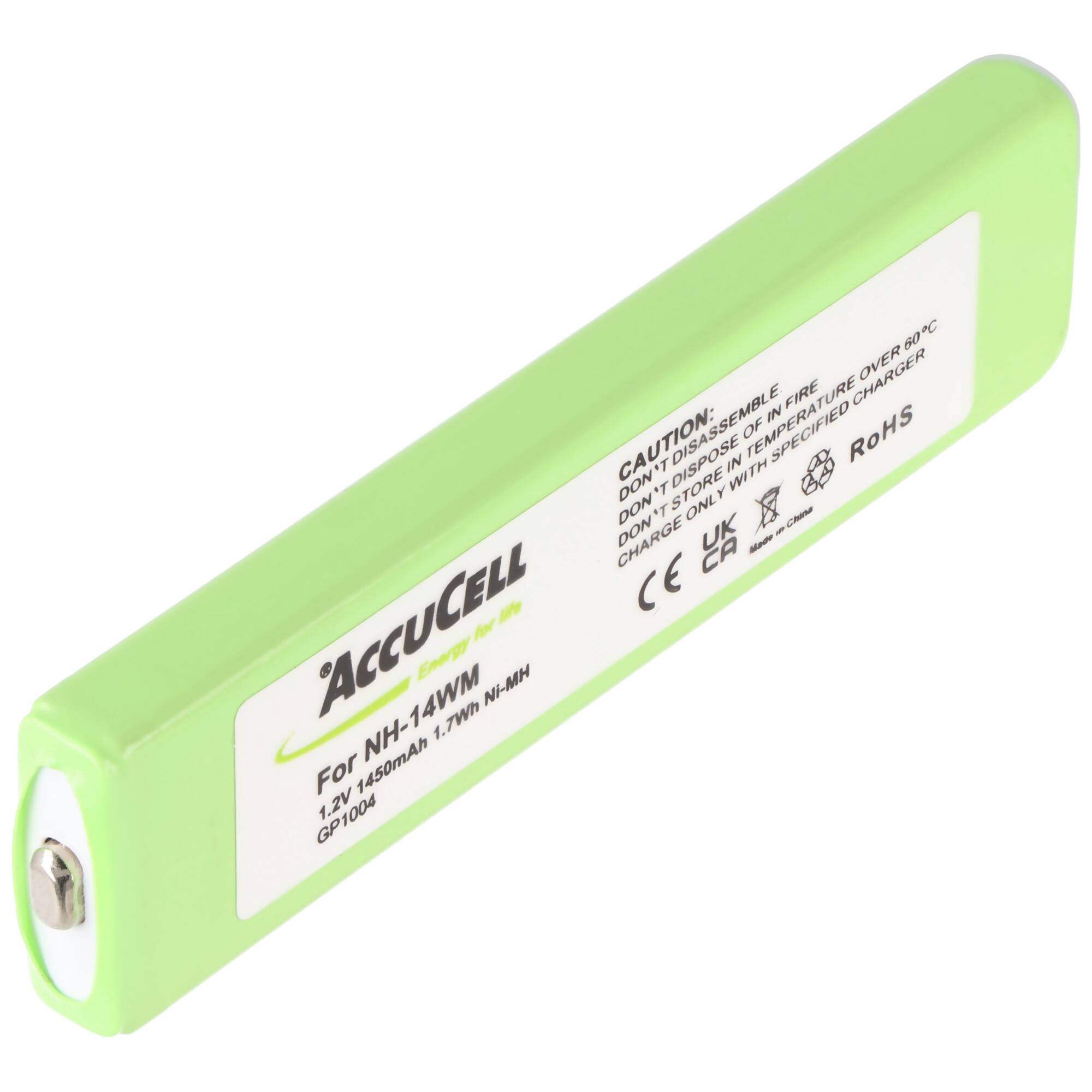 Ersatzakku NiMH, 1450mAh, passend für GP14M, AD-N55BT, NH-14WM, MHB-901
