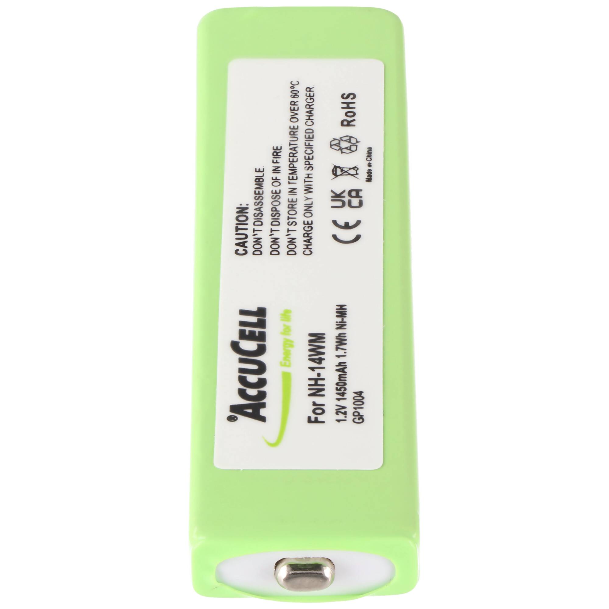 Ersatzakku NiMH, 1450mAh, passend für GP14M, AD-N55BT, NH-14WM, MHB-901