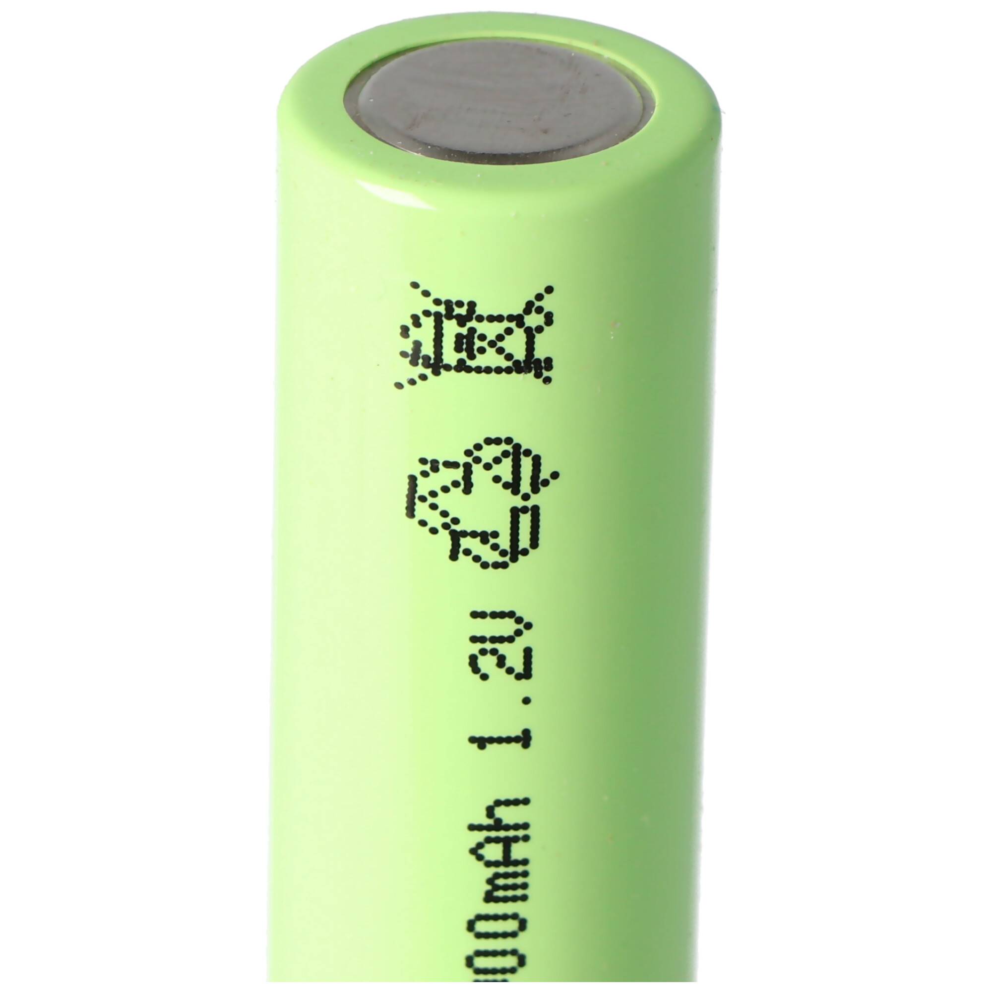 NiMH Akku Flat Top Mignon AA 900mAh Industrieausführung mit flachem Pluspol