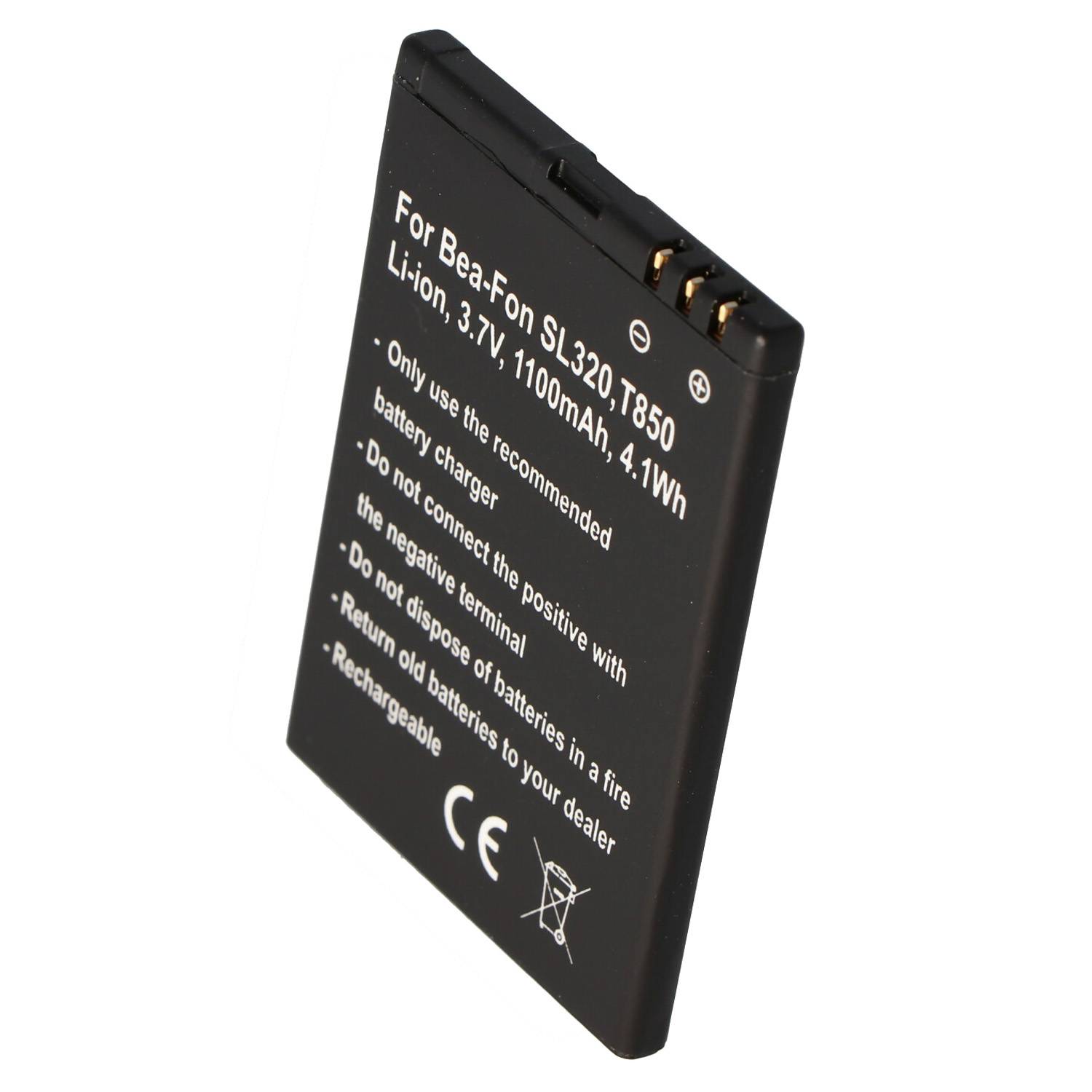 Akku passend für Bea-Fon SL320 Akku T850, DRTEL-4D-01, Olympia Brio