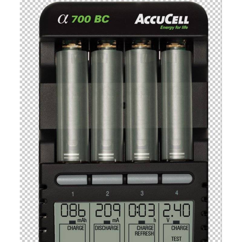 ALPHA700 Schnellladegerät BC700 mit LCD-Display, Entladefunktion