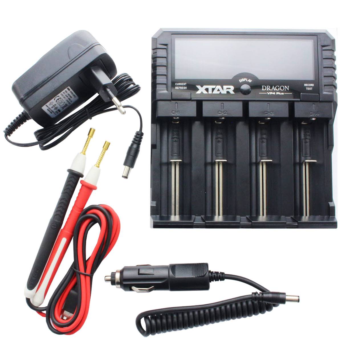 Universal Schnell-Ladegerät für Li-Ion, NiMH und 3s Akkupack, Akkulänge max. 73mm