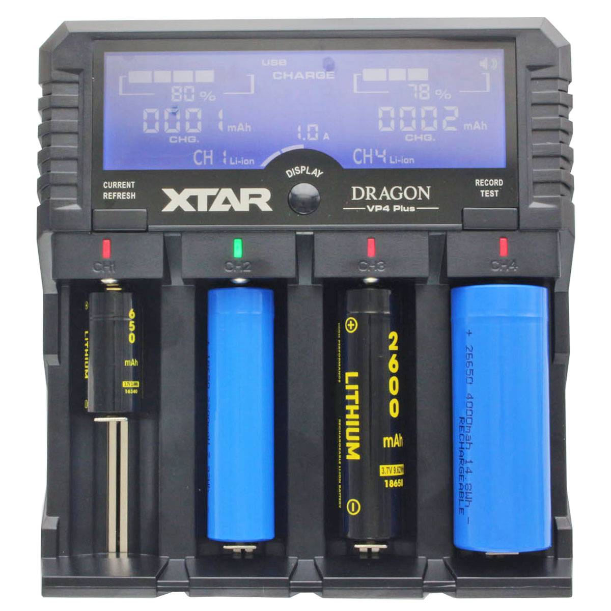 Universal Schnell-Ladegerät für Li-Ion, NiMH und 3s Akkupack, Akkulänge max. 73mm