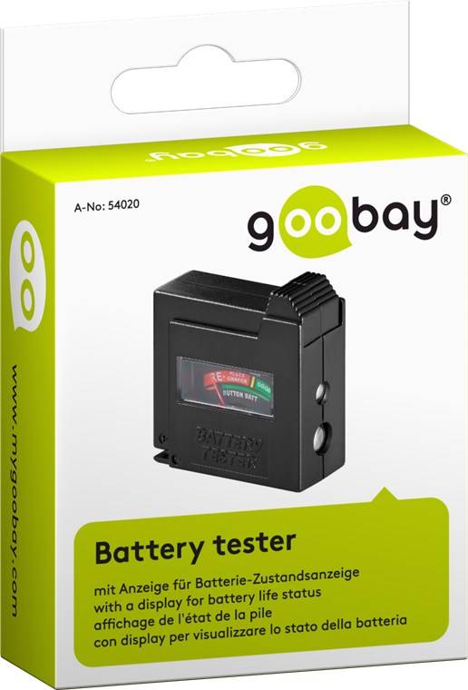 goobay Batterietester universal schwarz (1er Faltschachtel)