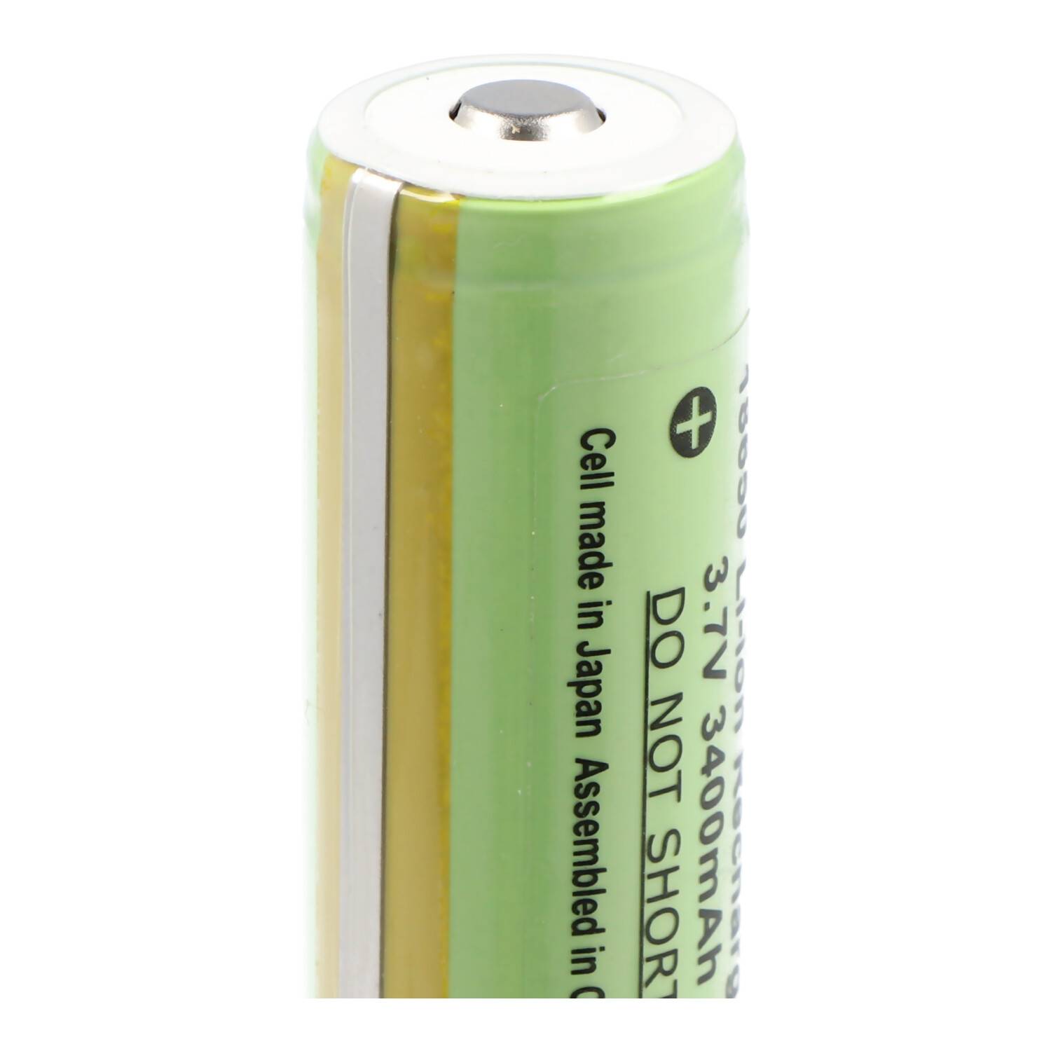 3400mAh Panasonic 18650 Li-Ion Akku mit eigener Schutzschaltung, ca. 69 x 18,61mm beachten