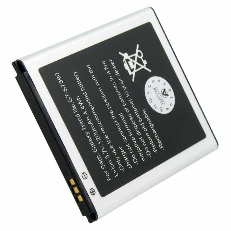 Akku passend für Samsung Galaxy Trend Lite Akku GT-S7390, Abmessungen 60,7 x 50,4 x 4,4mm beachten