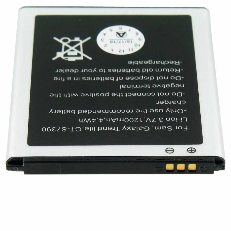Akku passend für Samsung Galaxy Trend Lite Akku GT-S7390, Abmessungen 60,7 x 50,4 x 4,4mm beachten