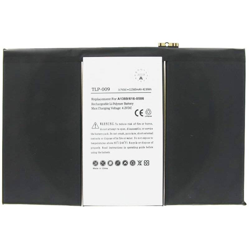 AccuCell Akku passend für den Apple iPad 3 Akku 616-0586, 616-0593, 616-0604, 969TA103H, 969TA110H, A1389