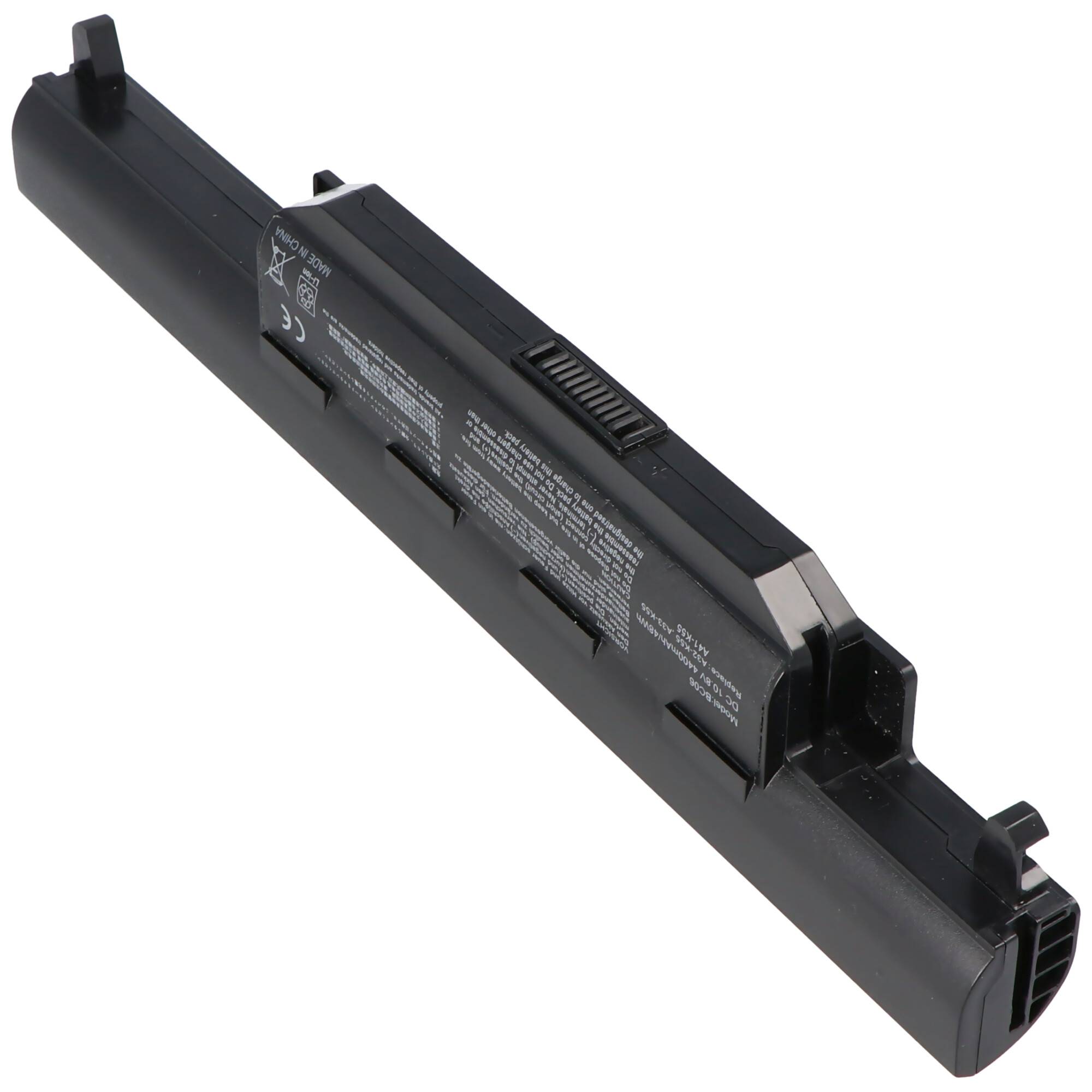 Akku passend für ASUS A45A, A55A, A32-K55, Li-Ion, 10,8V, 5200mAh, 56,2Wh, black
