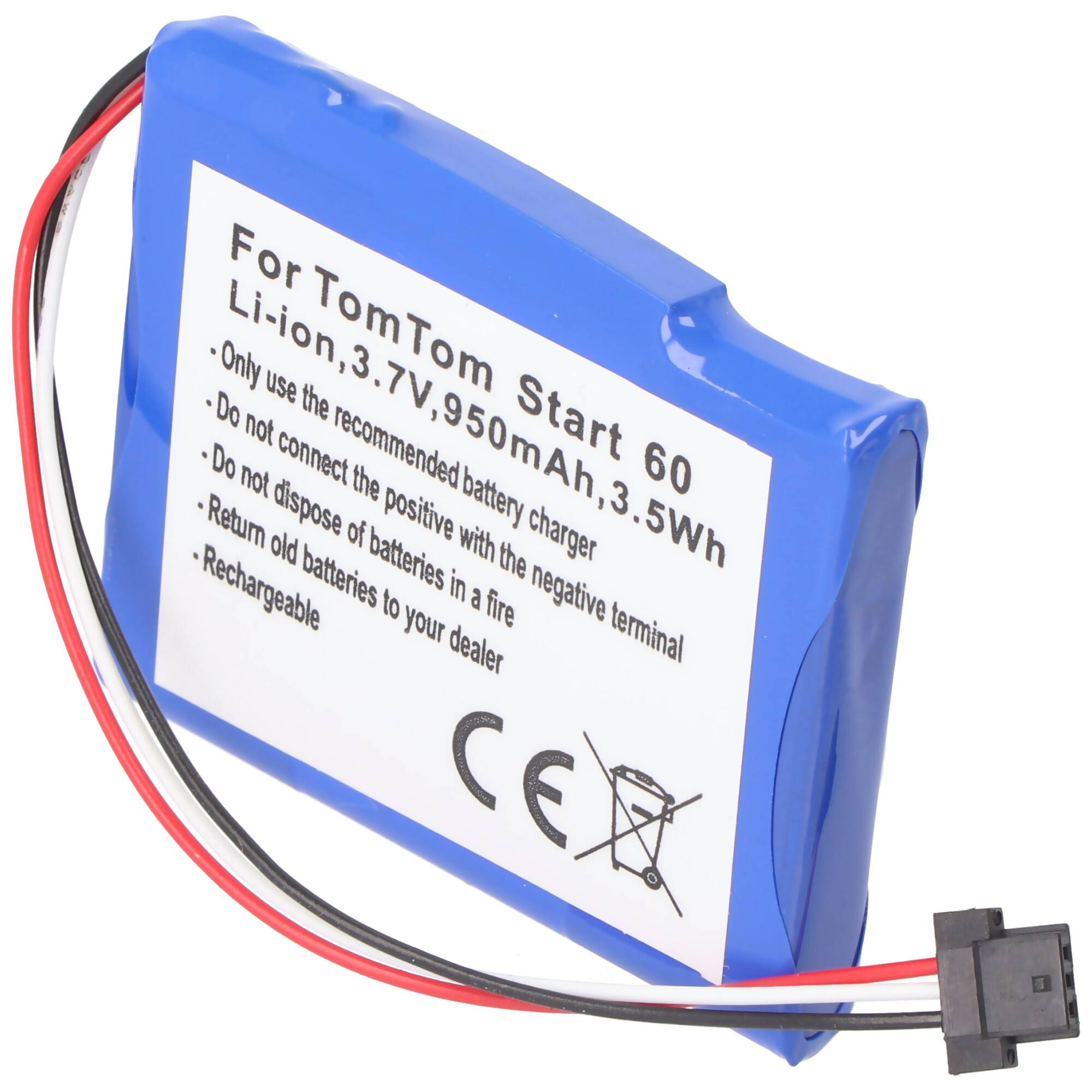 Akku passend für den TOMTOM Start 60 Akku AT5, AHA11111003, VFA, 6027A0089521, AHA11110005, FMB0932008731, P2, VF65, VF6