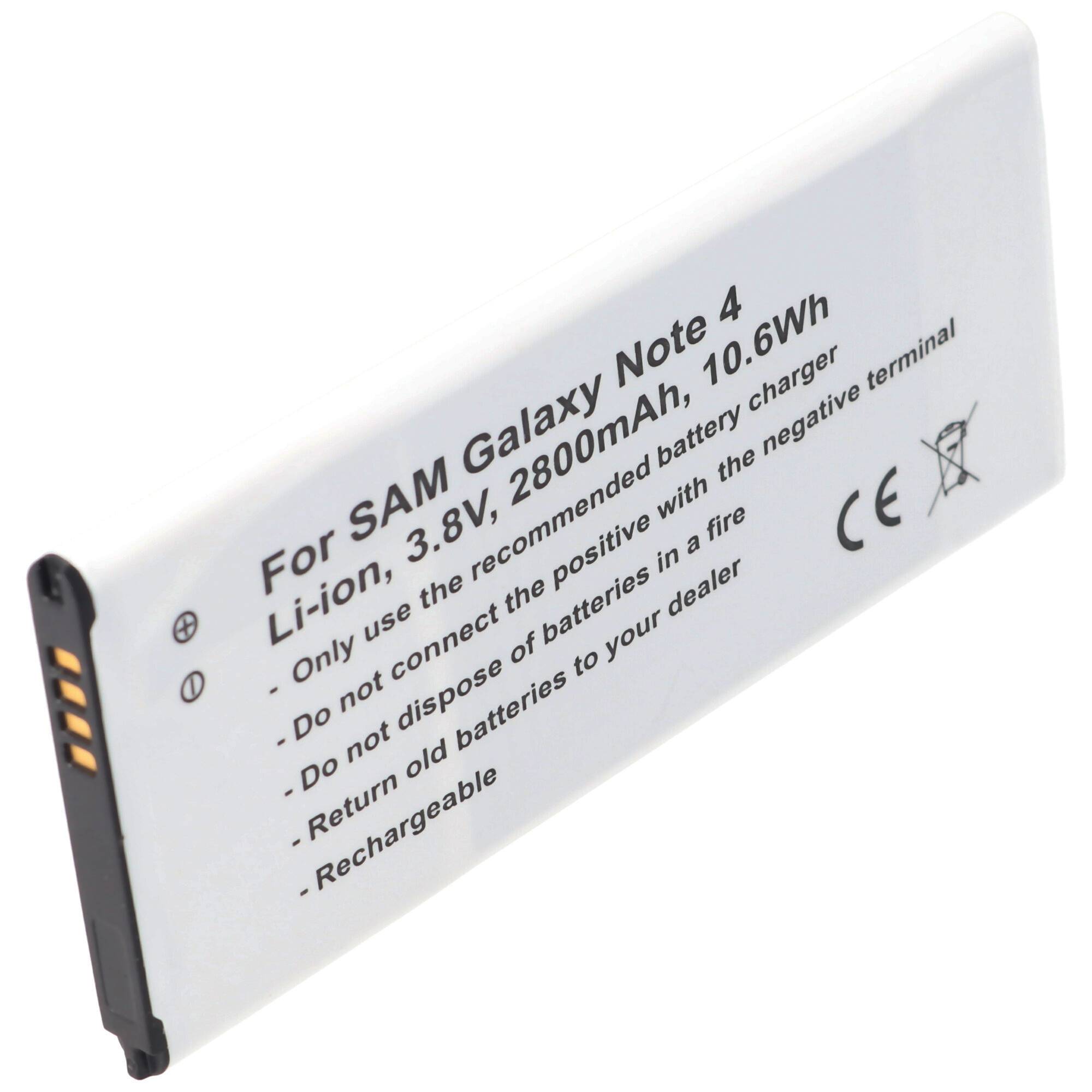 AccuCell Akku passend für den Samsung Galaxy Note 4 Akku mit NFC