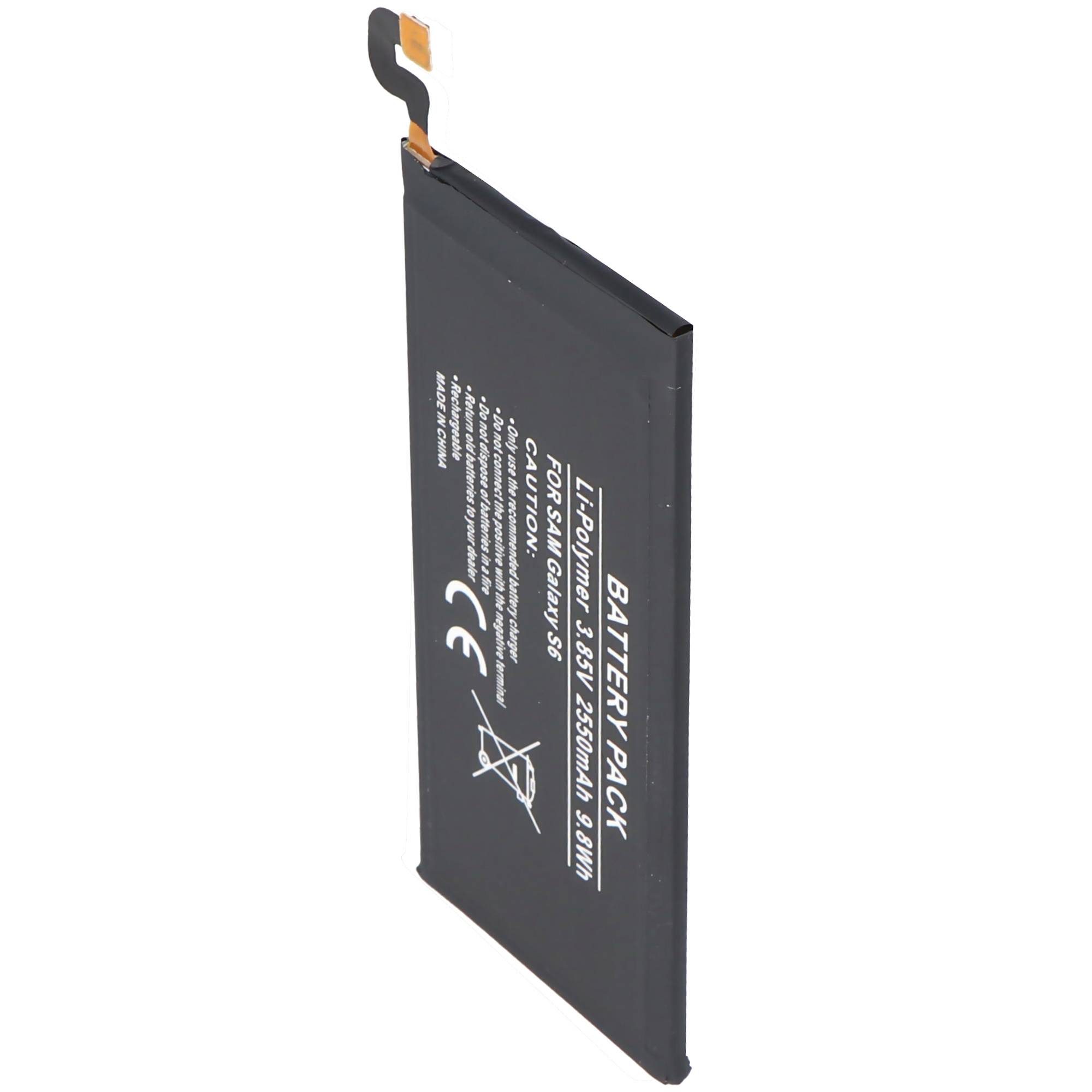 Akku passend für Samsung Galaxy S6 EB-BG920ABE Akku 2550mAh