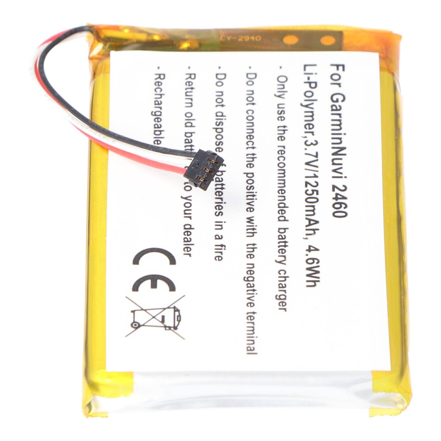 AccuCell Akku passend für den Garmin Nuvi 2460 Akku 361-00051-02, 361-00051-00