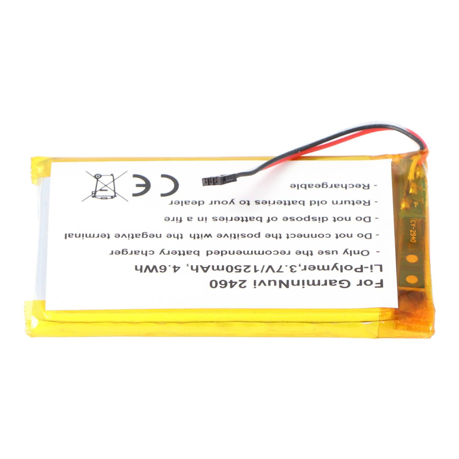 AccuCell Akku passend für den Garmin Nuvi 2460 Akku 361-00051-02, 361-00051-00