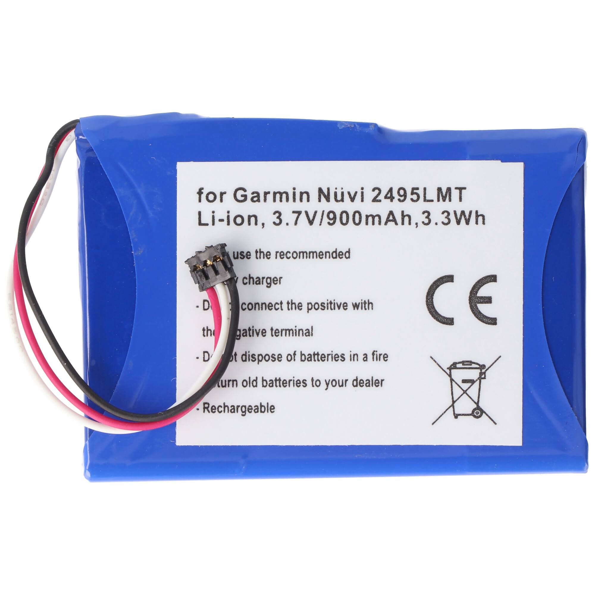 AccuCell Akku passend für den Garmin Nuvi 2405 Akku 361-00035-03, 2455 LMT