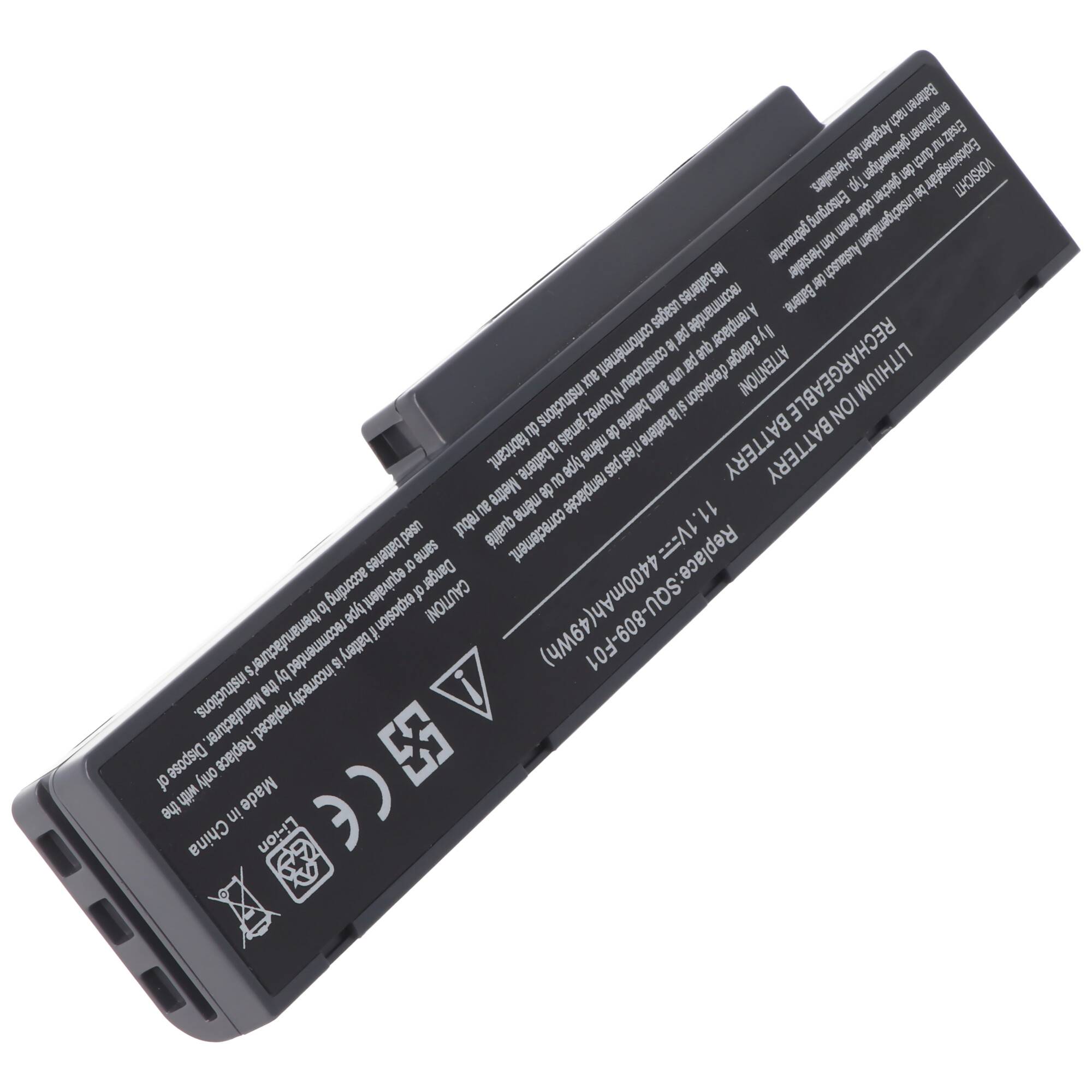 Akku passend für Fujitsu-Siemens Amilo Li3710, Li3910, Pi3560, Pi3660