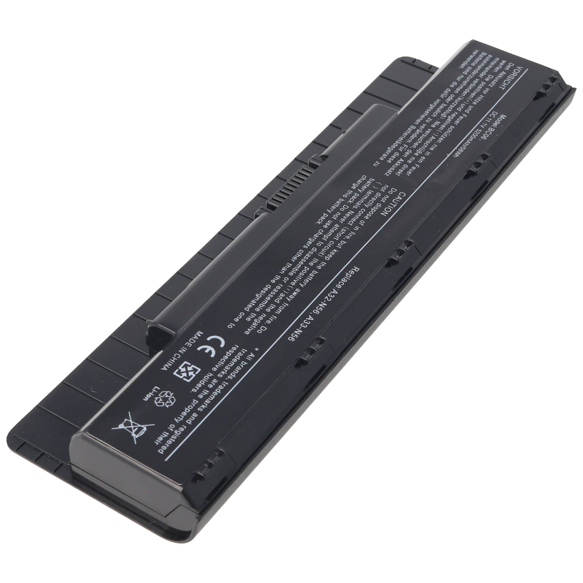 A31-N56, A32-N46, A32-N56, A33-N56 Ersatz-Akku für Asus B53A mit 11,1 Volt 5200mAh