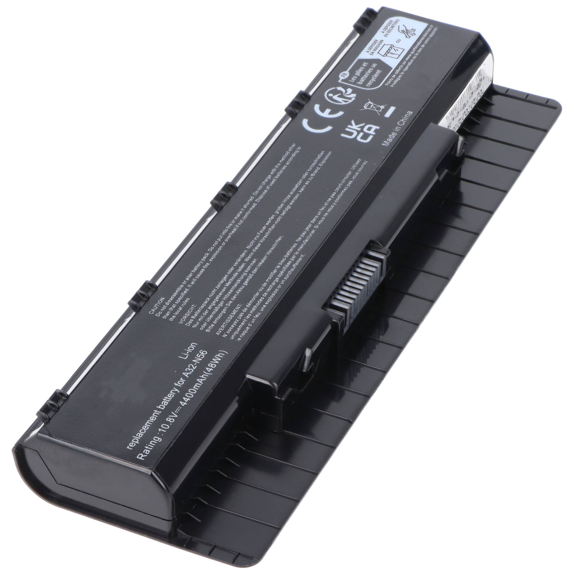 A31-N56, A32-N46, A32-N56, A33-N56 Ersatz-Akku für Asus B53A mit 10,8-11,1 Volt 4400mAh