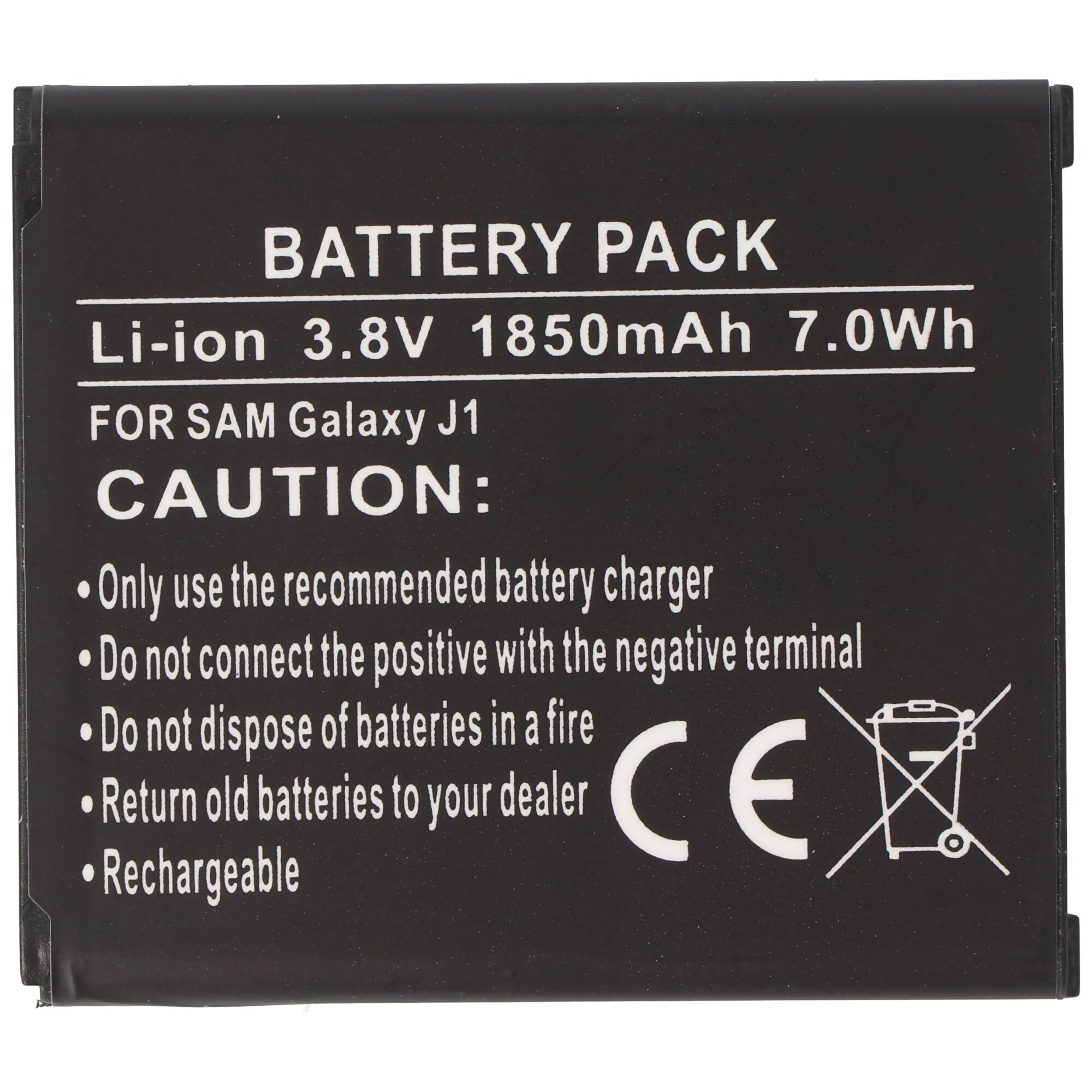 AccuCell Akku passend für den Samsung Galaxy J1 Akku EB-BJ100CBE Akku EB-BJ100CBZ