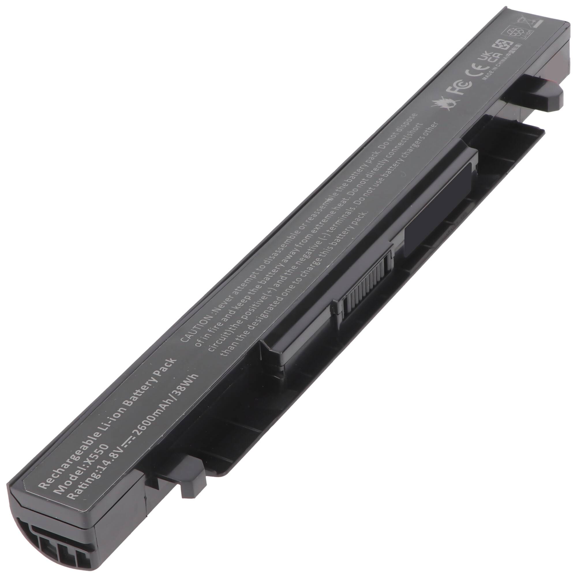 Akku passend für Asus A32-X550, A41-X550, A41-X550A, 0B110-00230400, 14,8 Volt 2600mAh