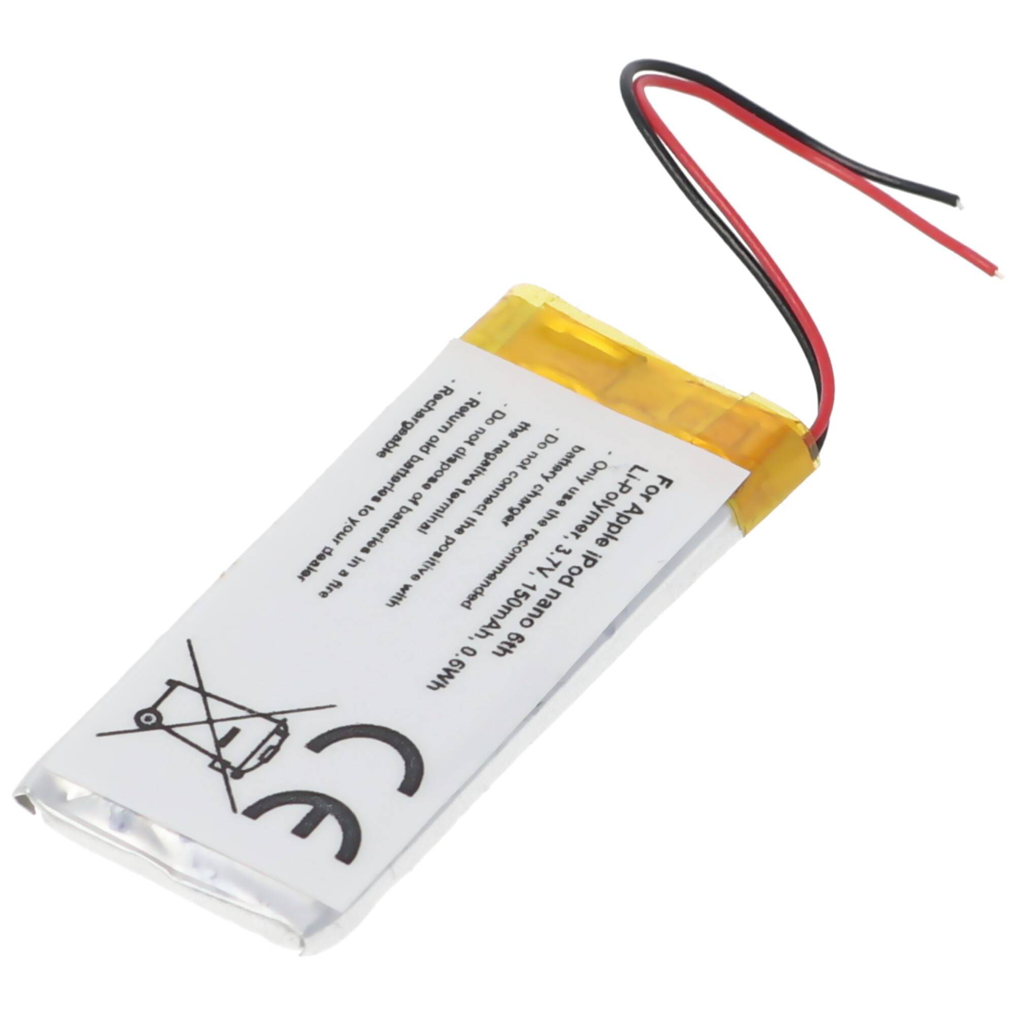 AccuCell Akku passend für Apple Ipod Nano 6th Akku 616-0531