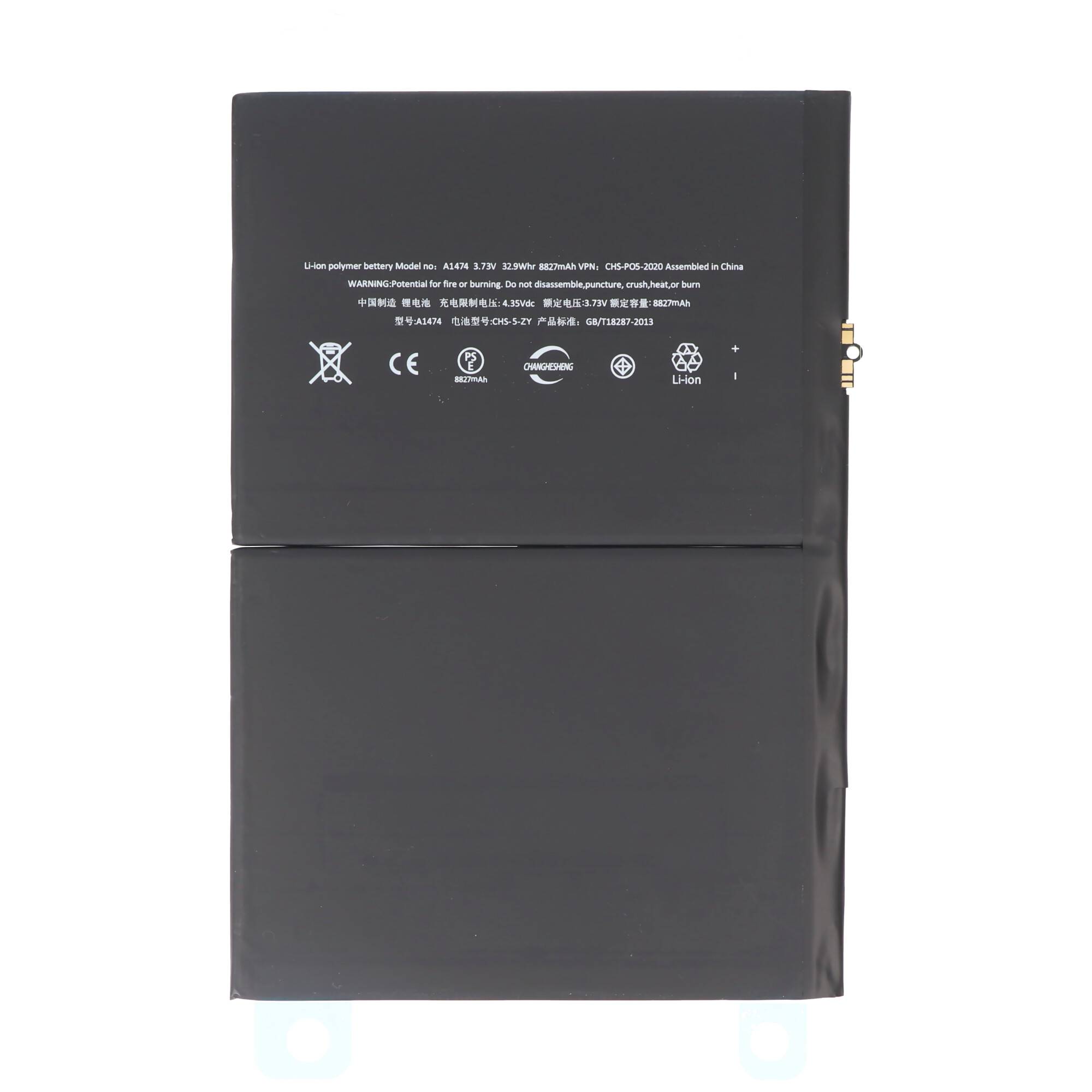 AccuCell Akku passend für den Apple iPad Air A1474 Akku A1484, 6712-6700