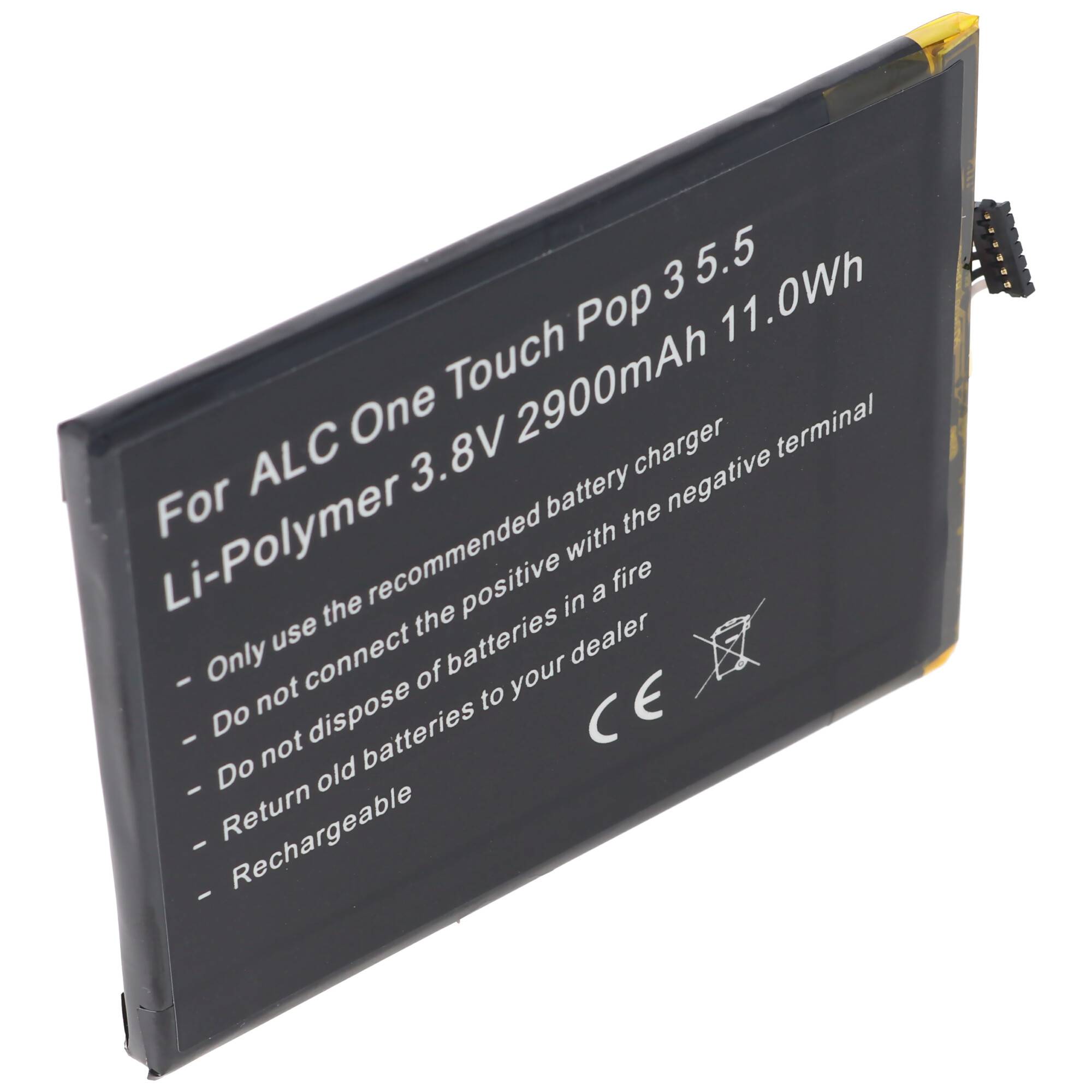 Akku passend für Alcatel One Touch Pop 3 5.5, OT-5025, TLp029A1, CAC2910008C1