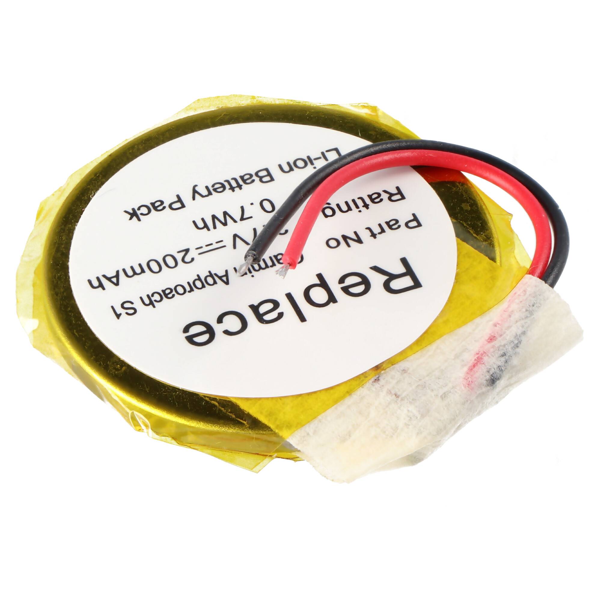 Akku passend für Garmin Approach S4, Approach S1 GPS Golfuhr Li-Ion Akku 361-00047-00, 361-00064-00 Approach S3, 32,8 x