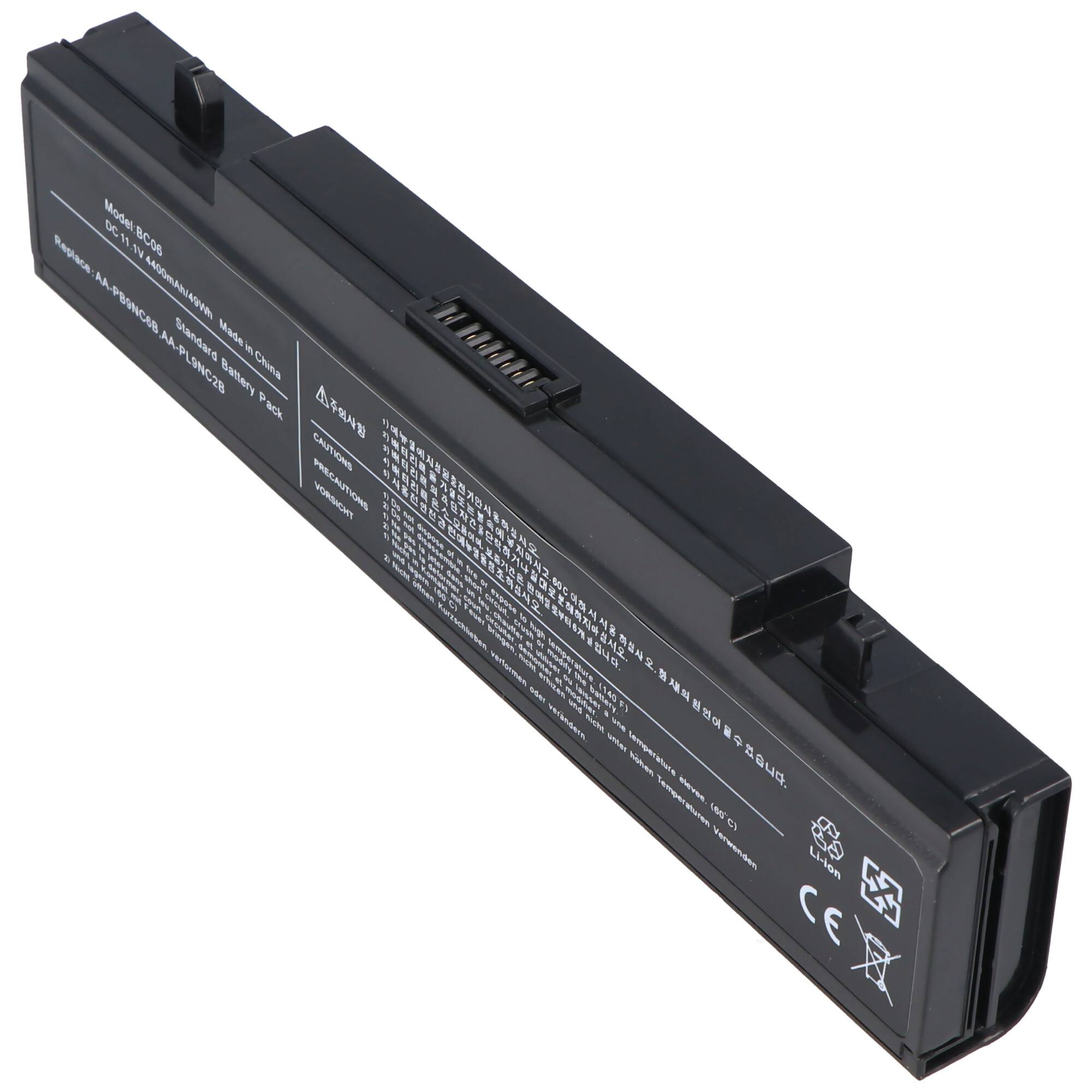 Akku passend für Samsung Akku AA-PB9NC5B, AA-PB9NC6B, AA-PB9NC6W, AA-PB9NC6W/E, AA-PB9NS6B, AA-PL9NC2B, AA-PL9NC6W, 4400
