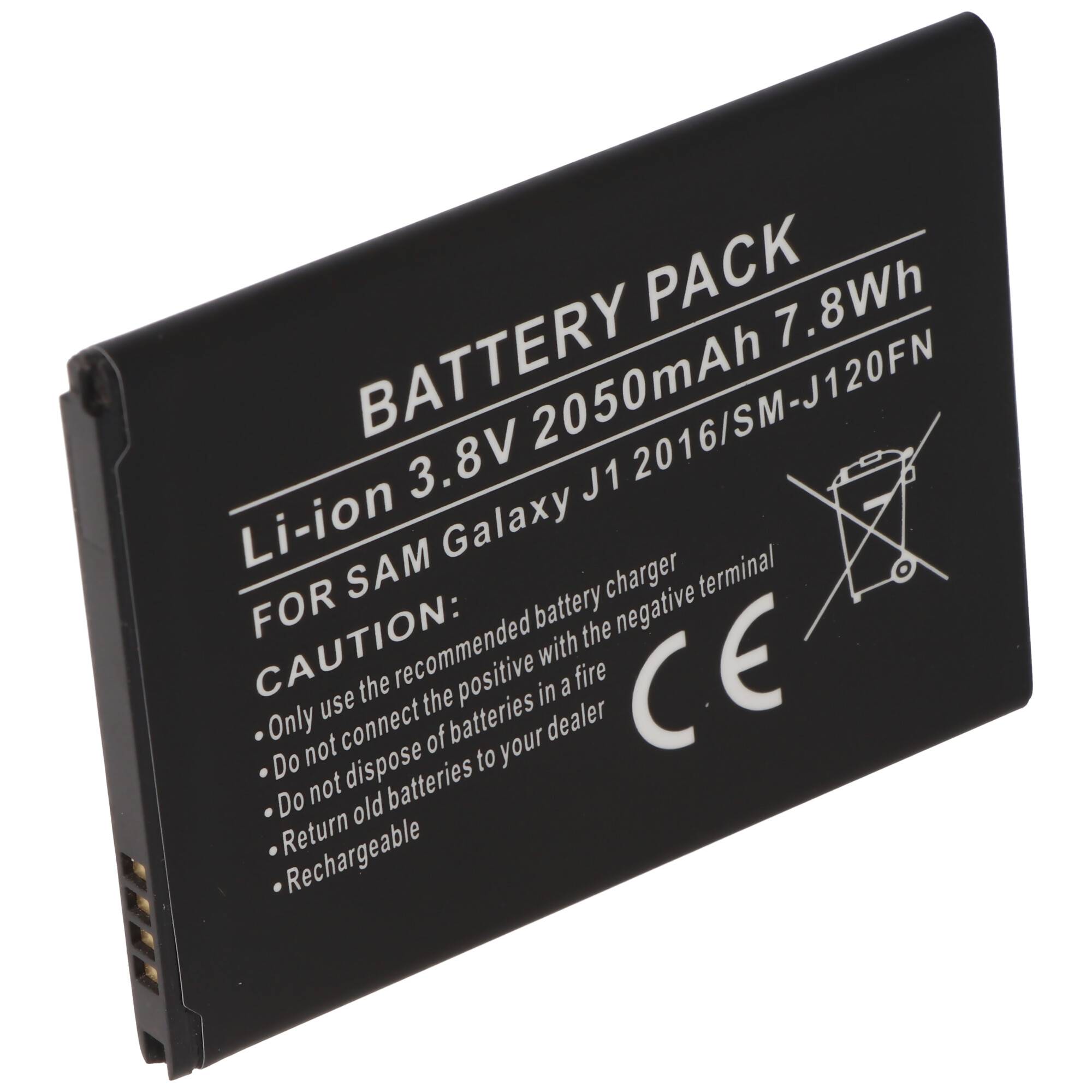 Akku passend für Samsung Galaxy J1 2016, SM-J120FN Akku EB-BJ20CBE