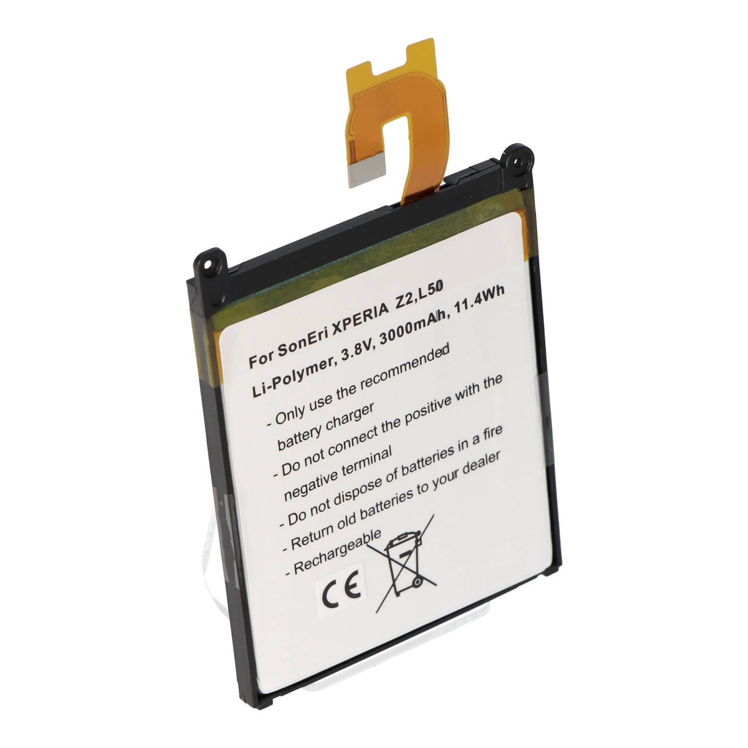 Akku passend für Sony Ericsson Xperia Z2, L50, L50u, L50W, Xperia L50, Xperia L50T, Xperia L50W, 1588-4170, LIS1543ERPC