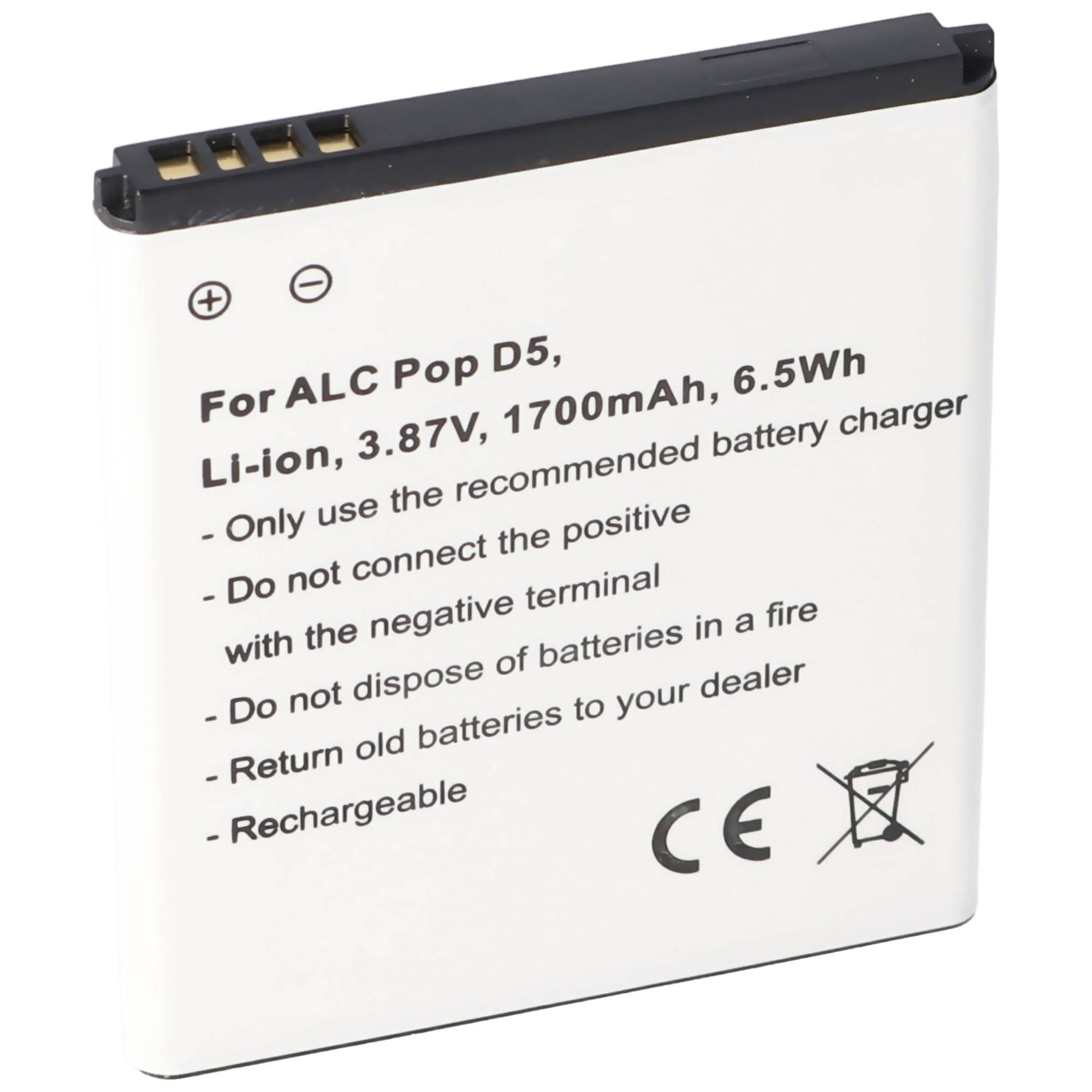 Akku passend für den Alcatel Pop D5 Akku TLi018D1