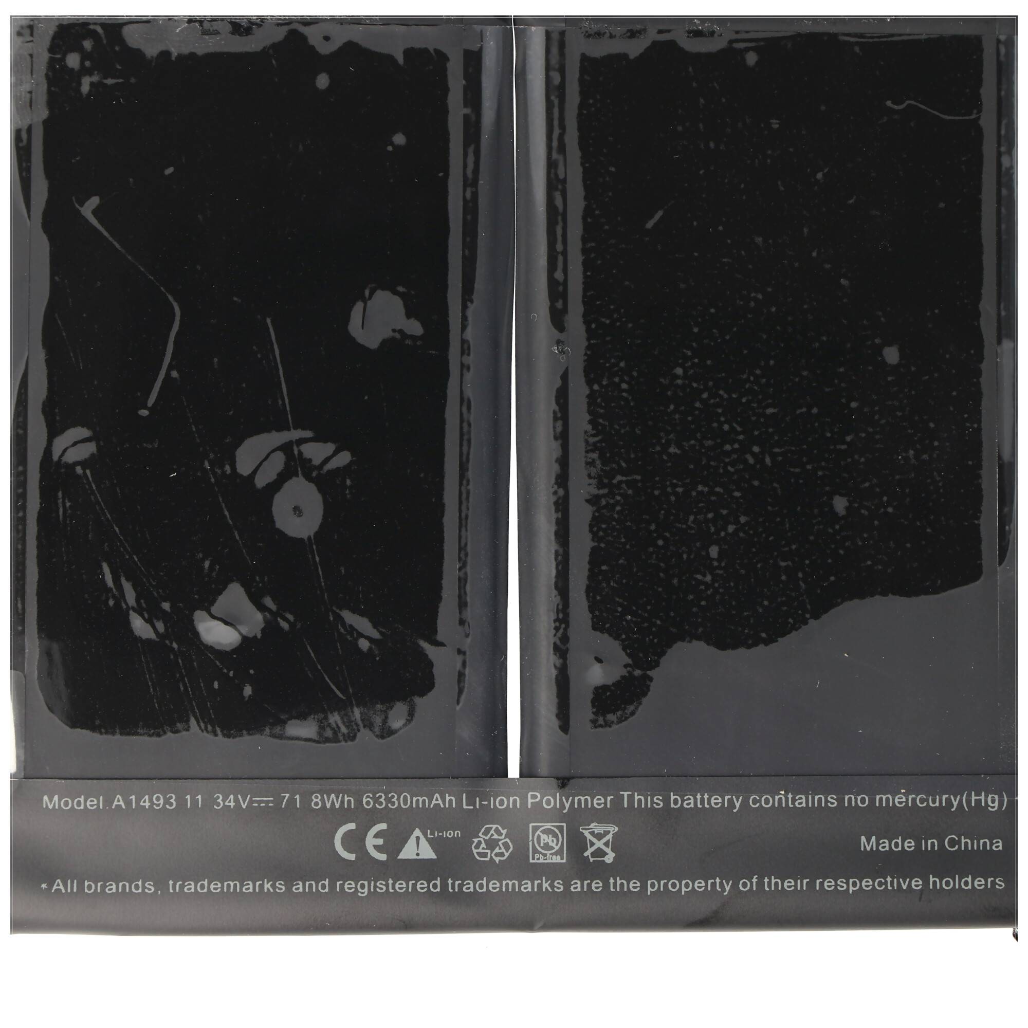 Akku passend für Apple MacBook Pro "Core i5" 2.4 13" Late 2013 Akku 020-8146, 020-8148, A1493, A1502, 6330mAh